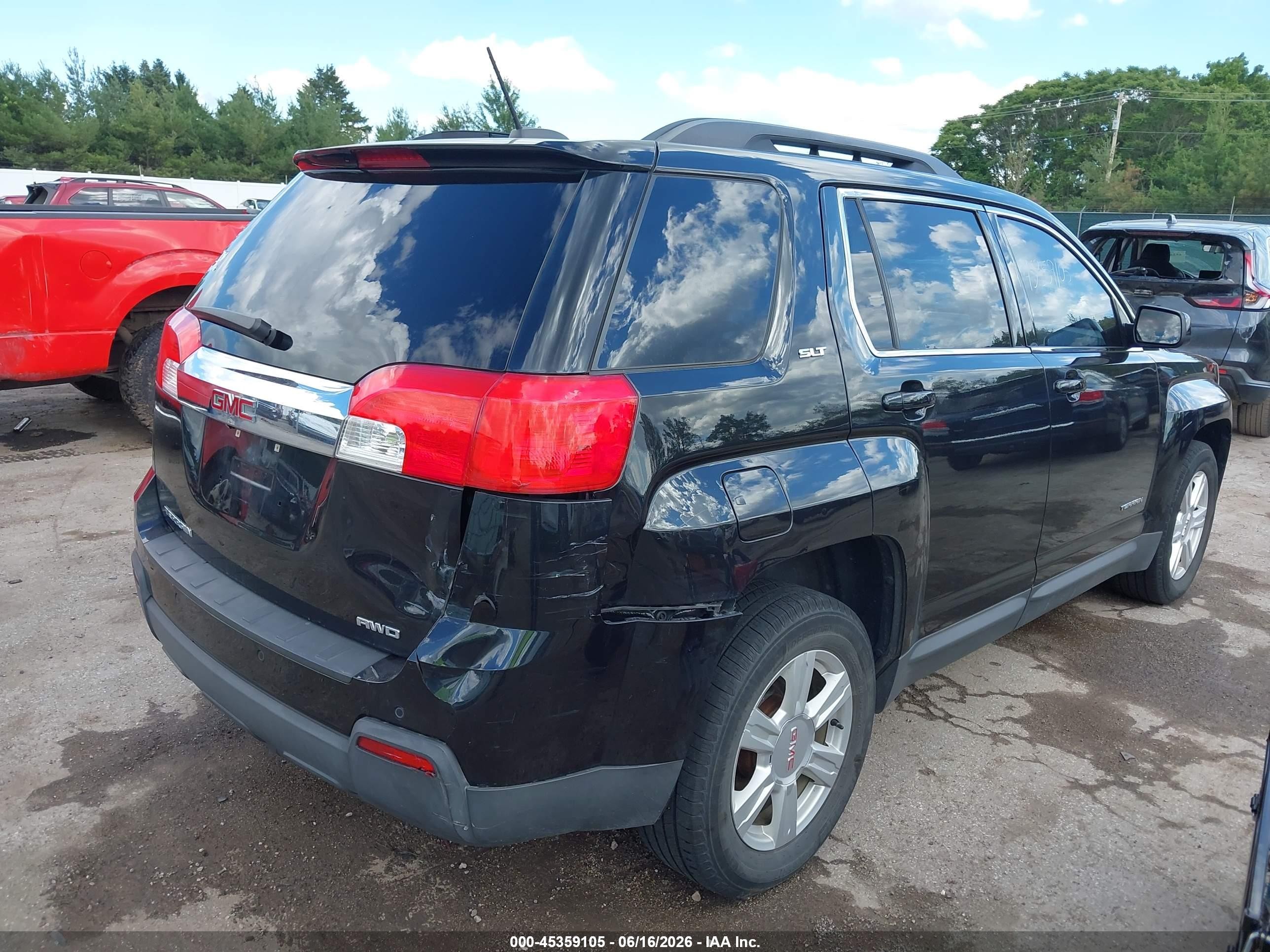 2015 Gmc Terrain Slt-1 Black vin: 2GKFLXEK1F6177312
