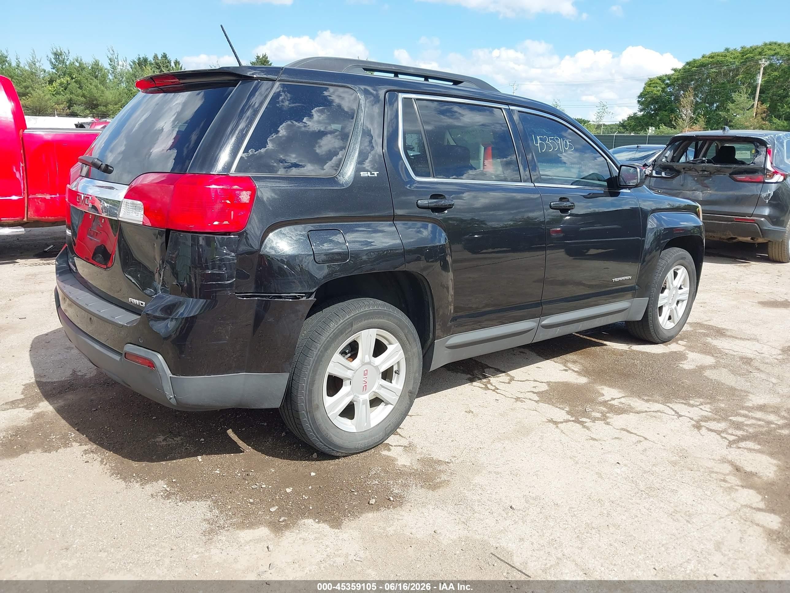 2015 Gmc Terrain Slt-1 Black vin: 2GKFLXEK1F6177312