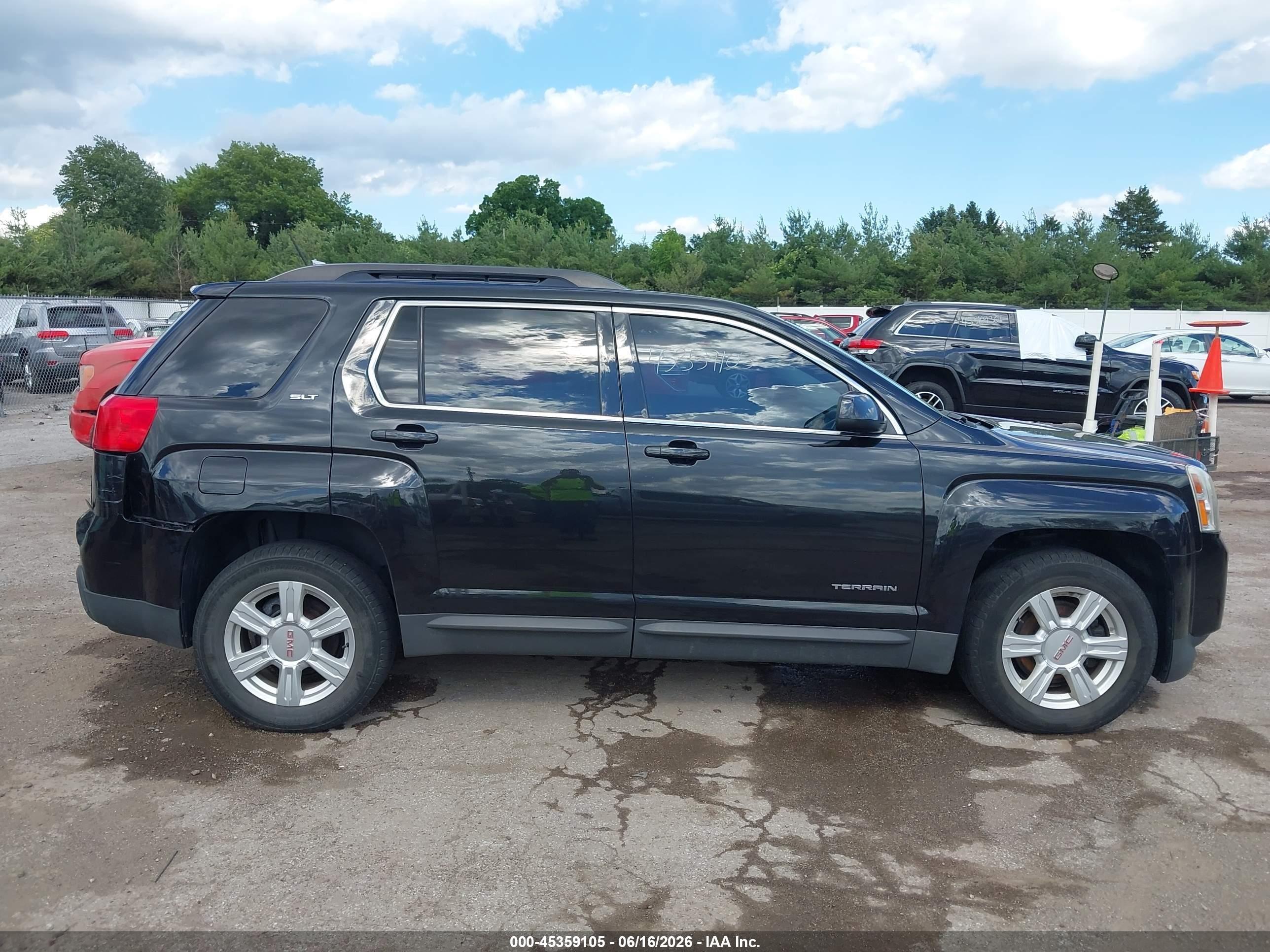 2015 Gmc Terrain Slt-1 Black vin: 2GKFLXEK1F6177312