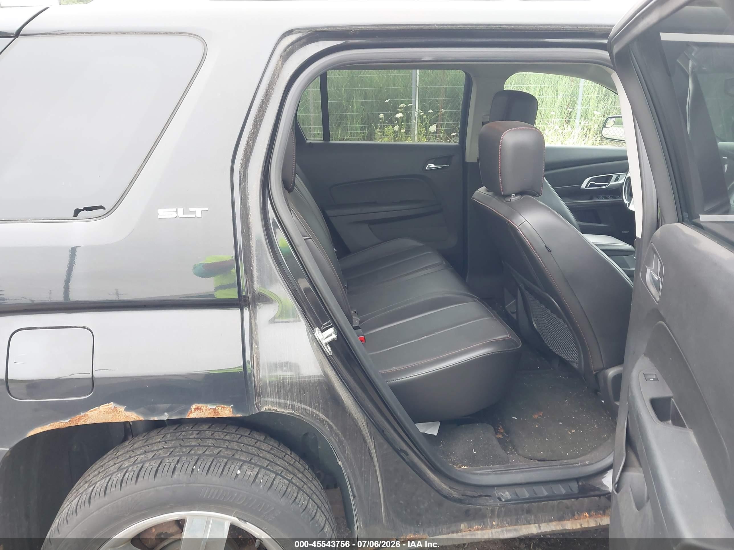 2013 Gmc Terrain Slt-2 Black vin: 2GKFLXEK2D6292806
