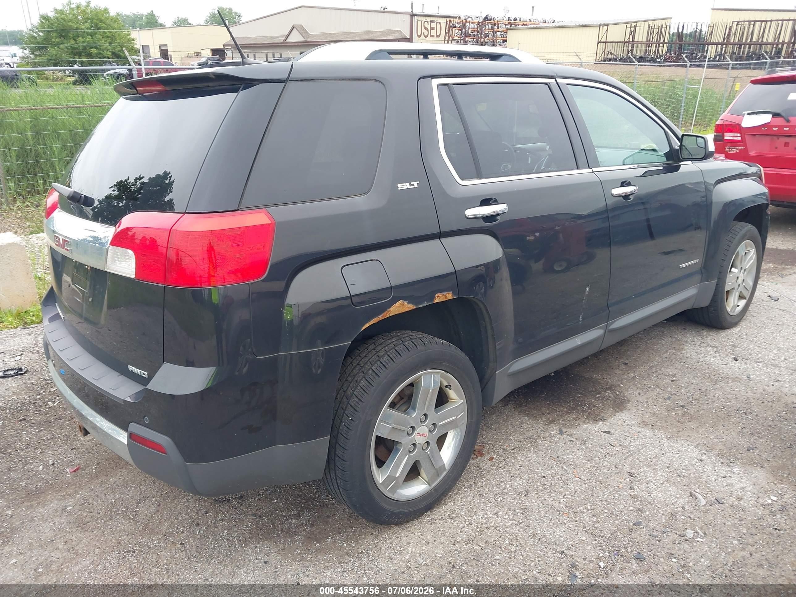 2013 Gmc Terrain Slt-2 Black vin: 2GKFLXEK2D6292806