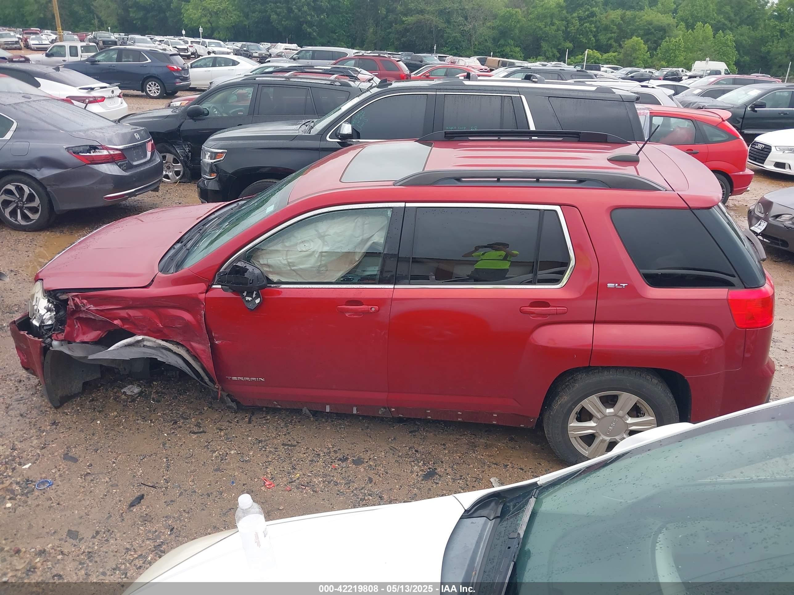 2015 Gmc Terrain Slt-1 Red vin: 2GKFLXEK2F6175665