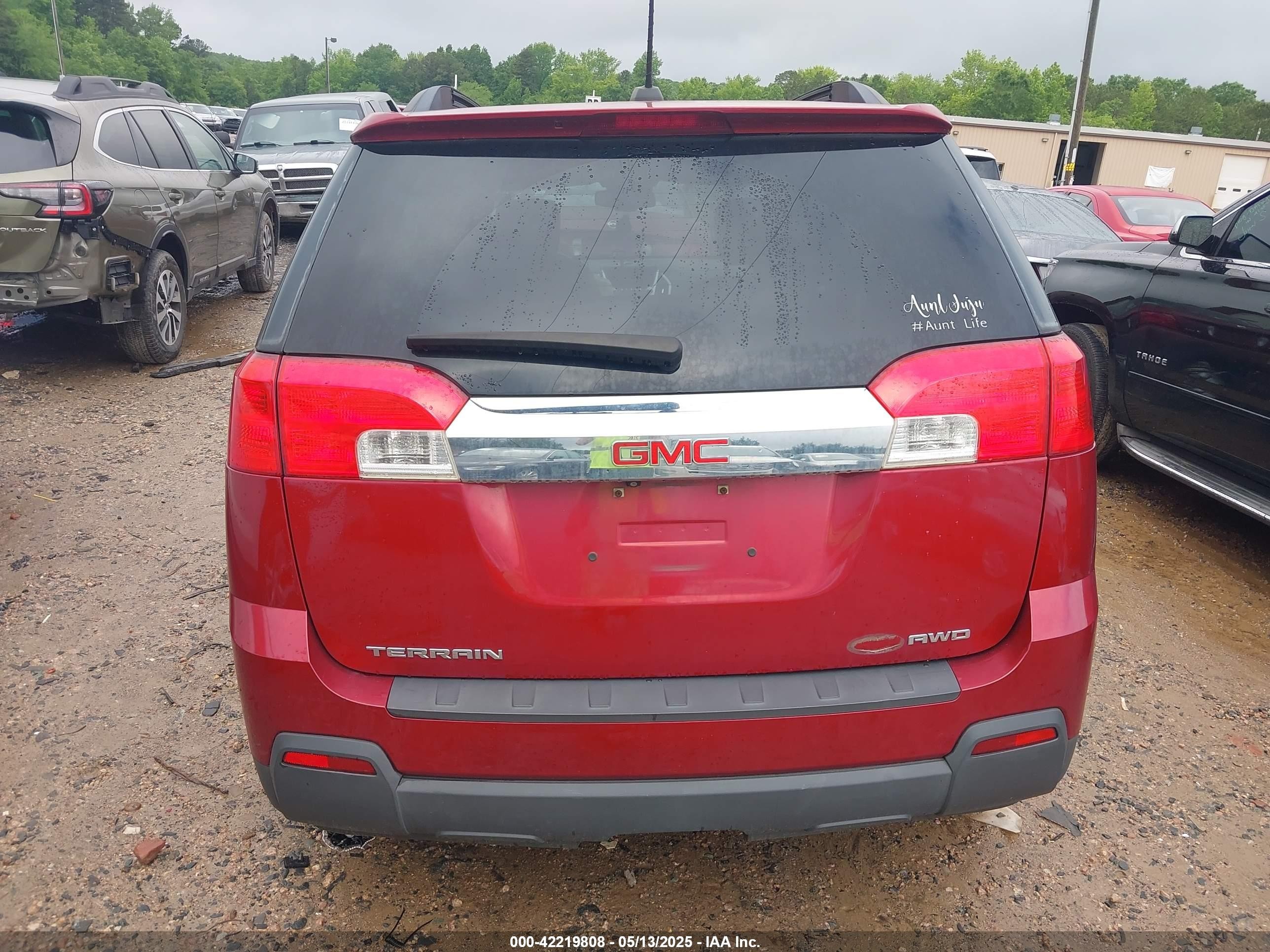 2015 Gmc Terrain Slt-1 Red vin: 2GKFLXEK2F6175665