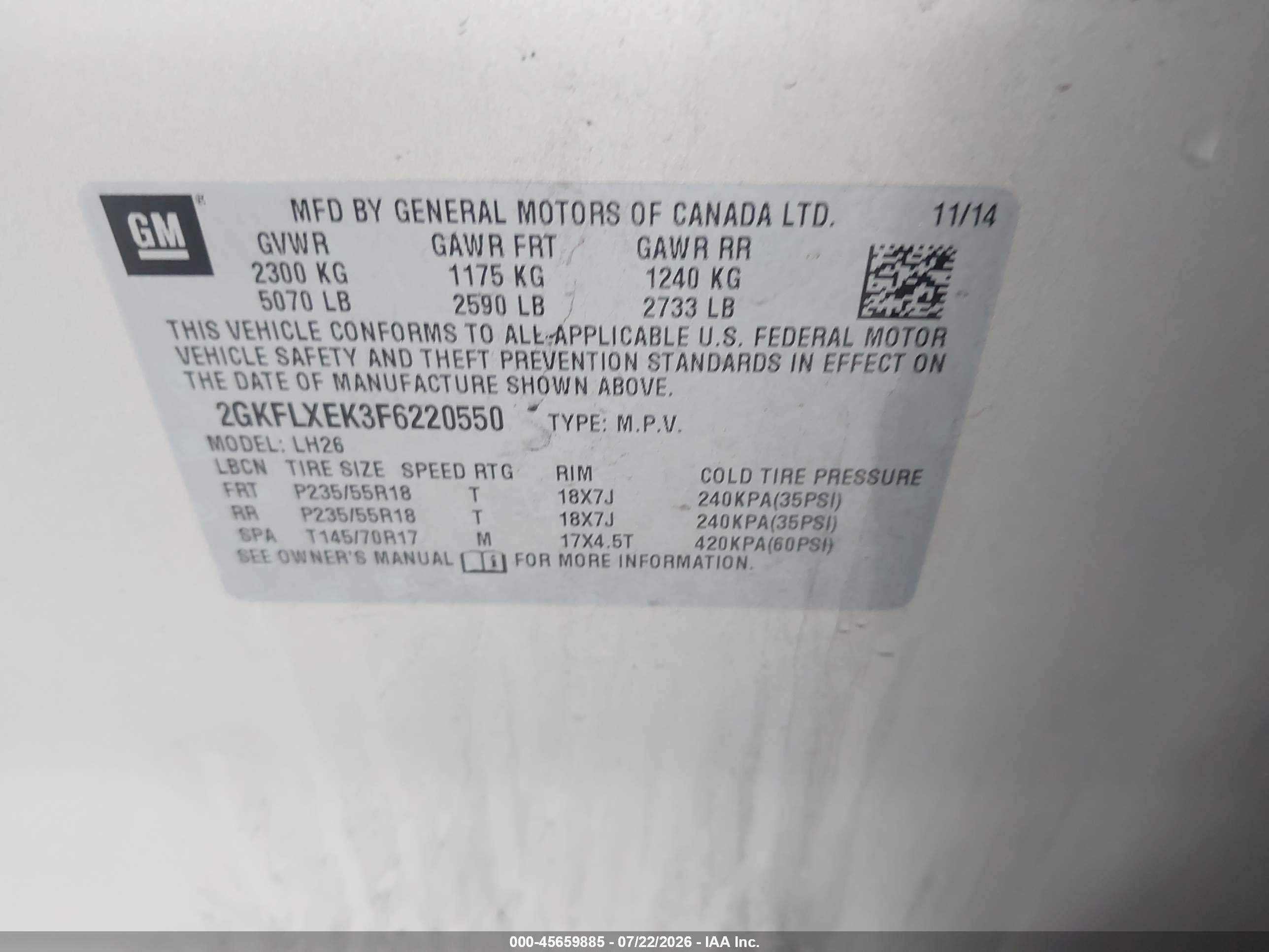 2015 Gmc Terrain Slt-1 Beige vin: 2GKFLXEK3F6220550