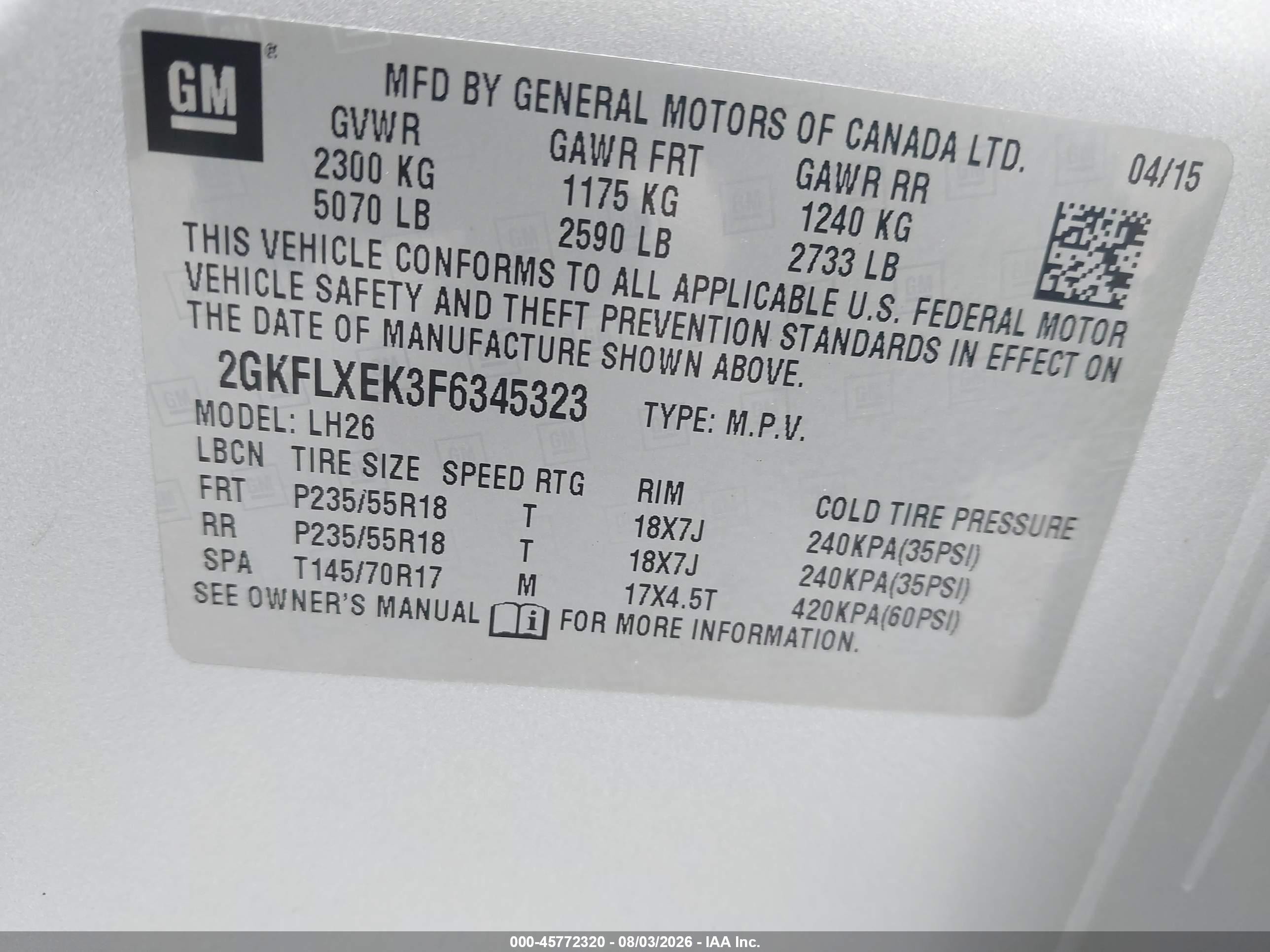 2015 Gmc Terrain Slt-1 Silver vin: 2GKFLXEK3F6345323