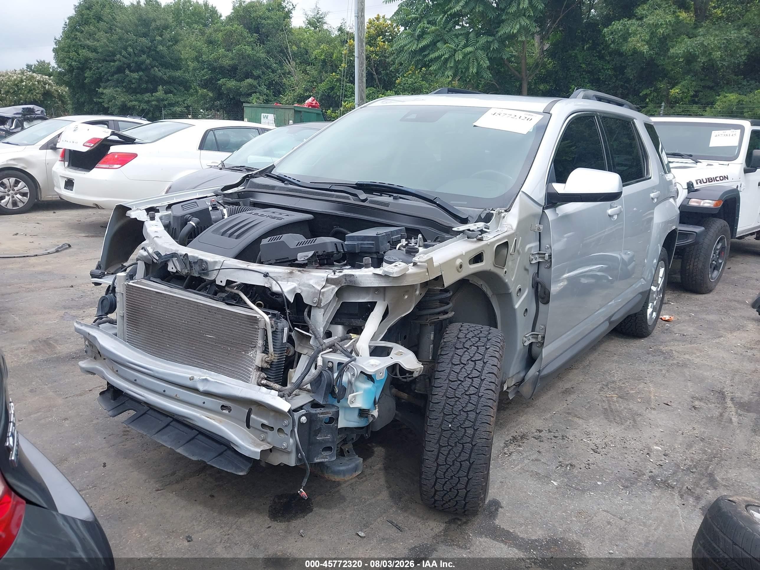 2015 Gmc Terrain Slt-1 Silver vin: 2GKFLXEK3F6345323