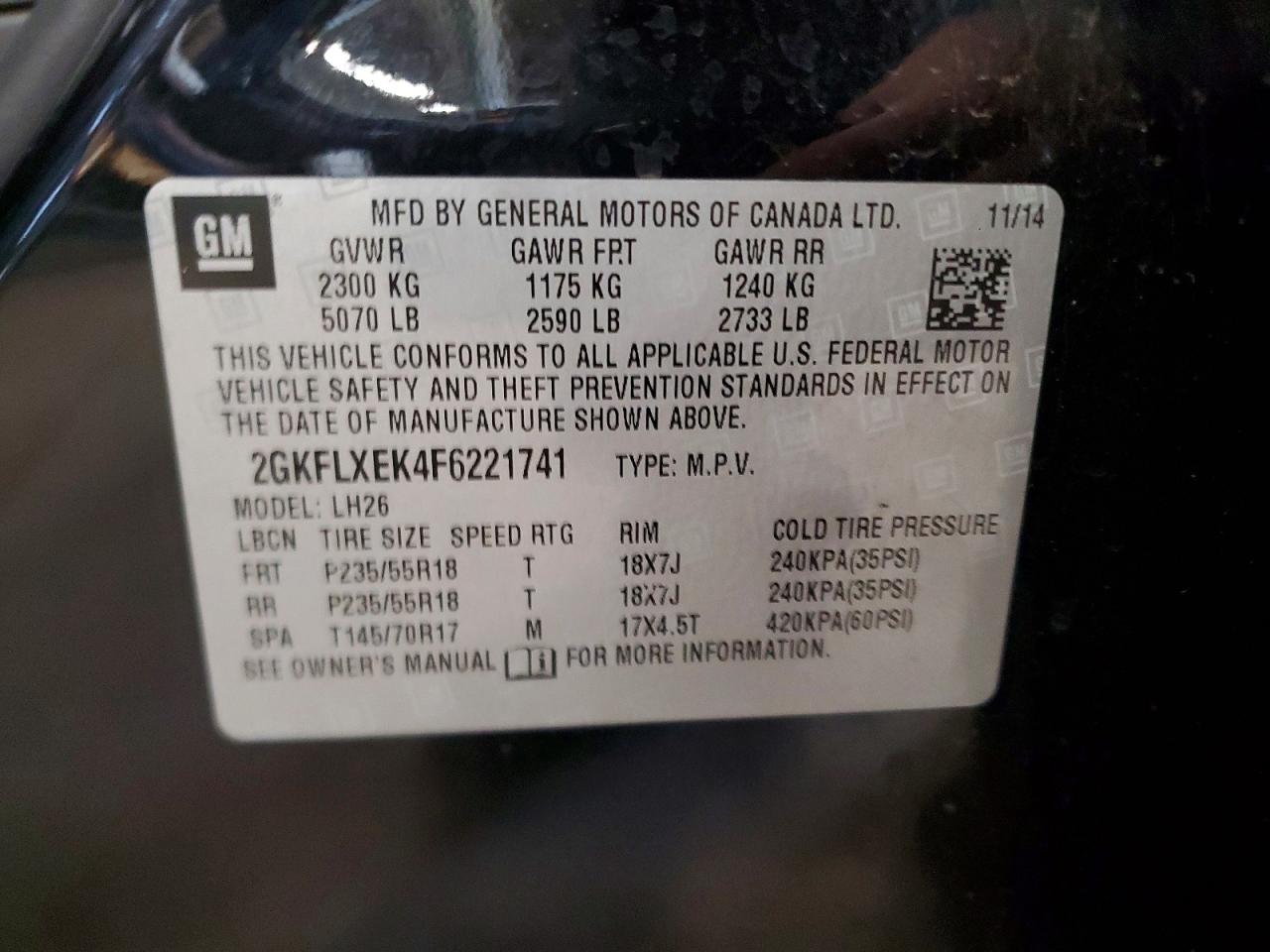 2015 Gmc Terrain Slt Black vin: 2GKFLXEK4F6221741