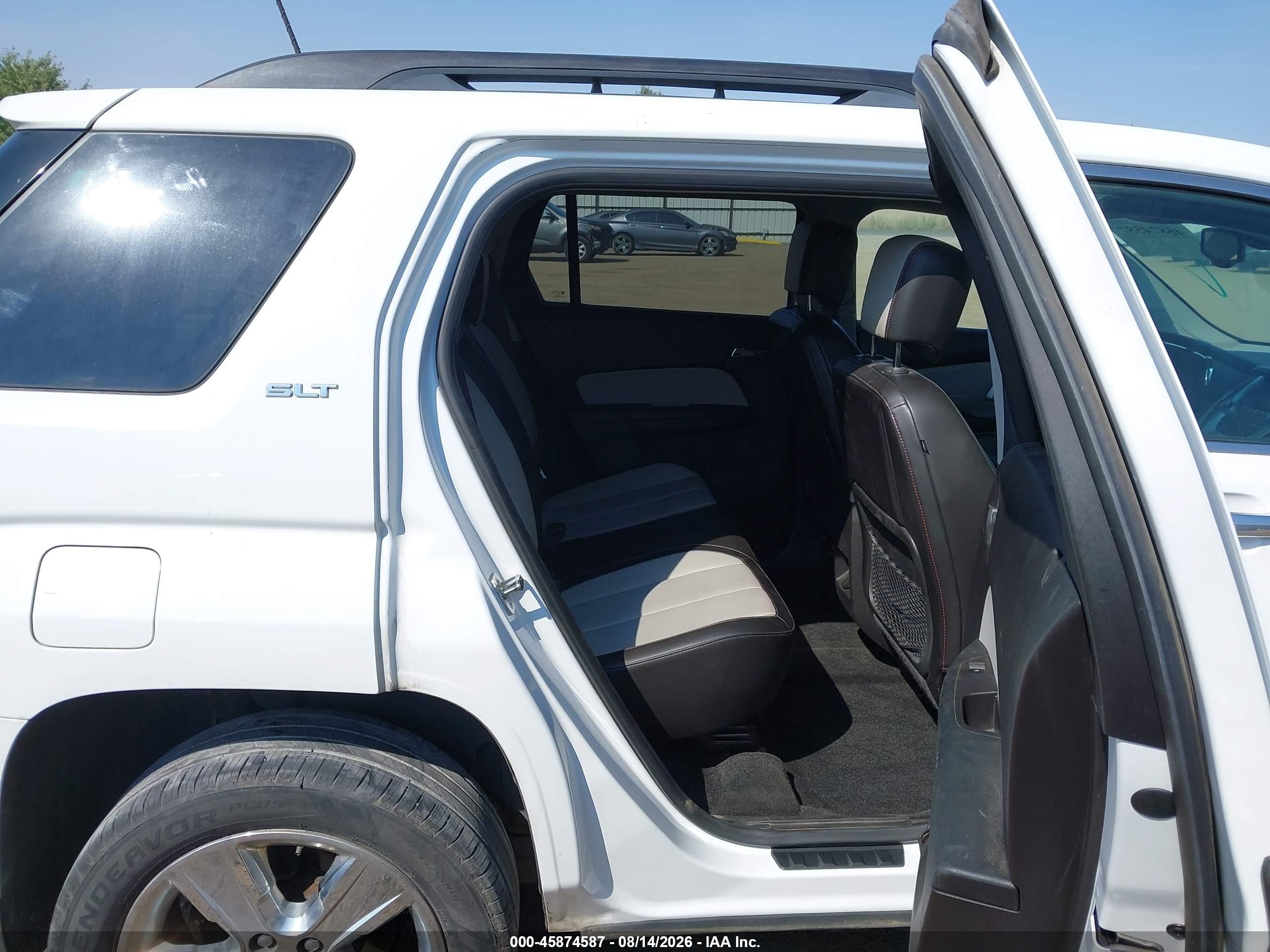 2014 Gmc Terrain Slt-1 White vin: 2GKFLXEK5E6310782