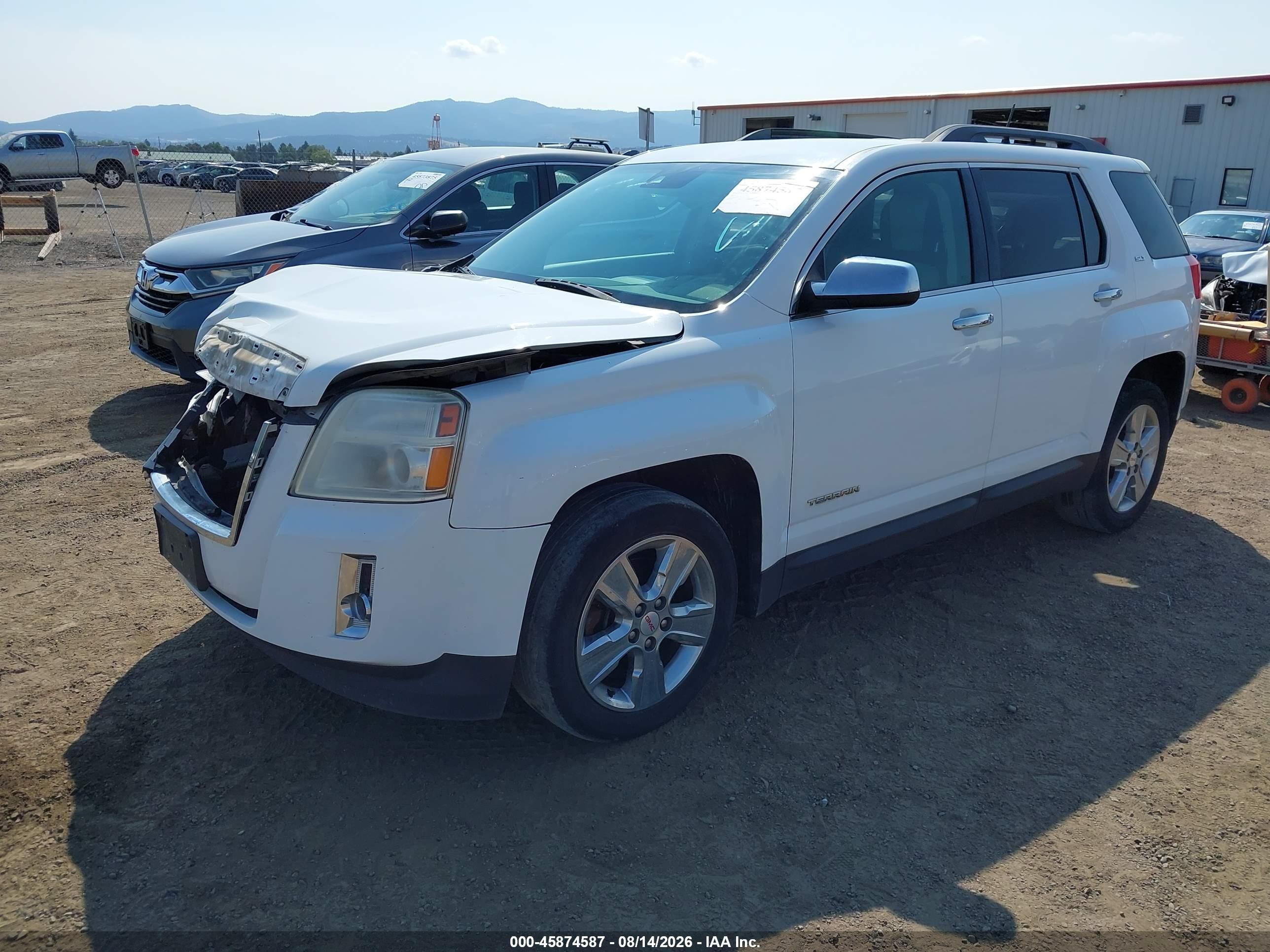 2014 Gmc Terrain Slt-1 White vin: 2GKFLXEK5E6310782