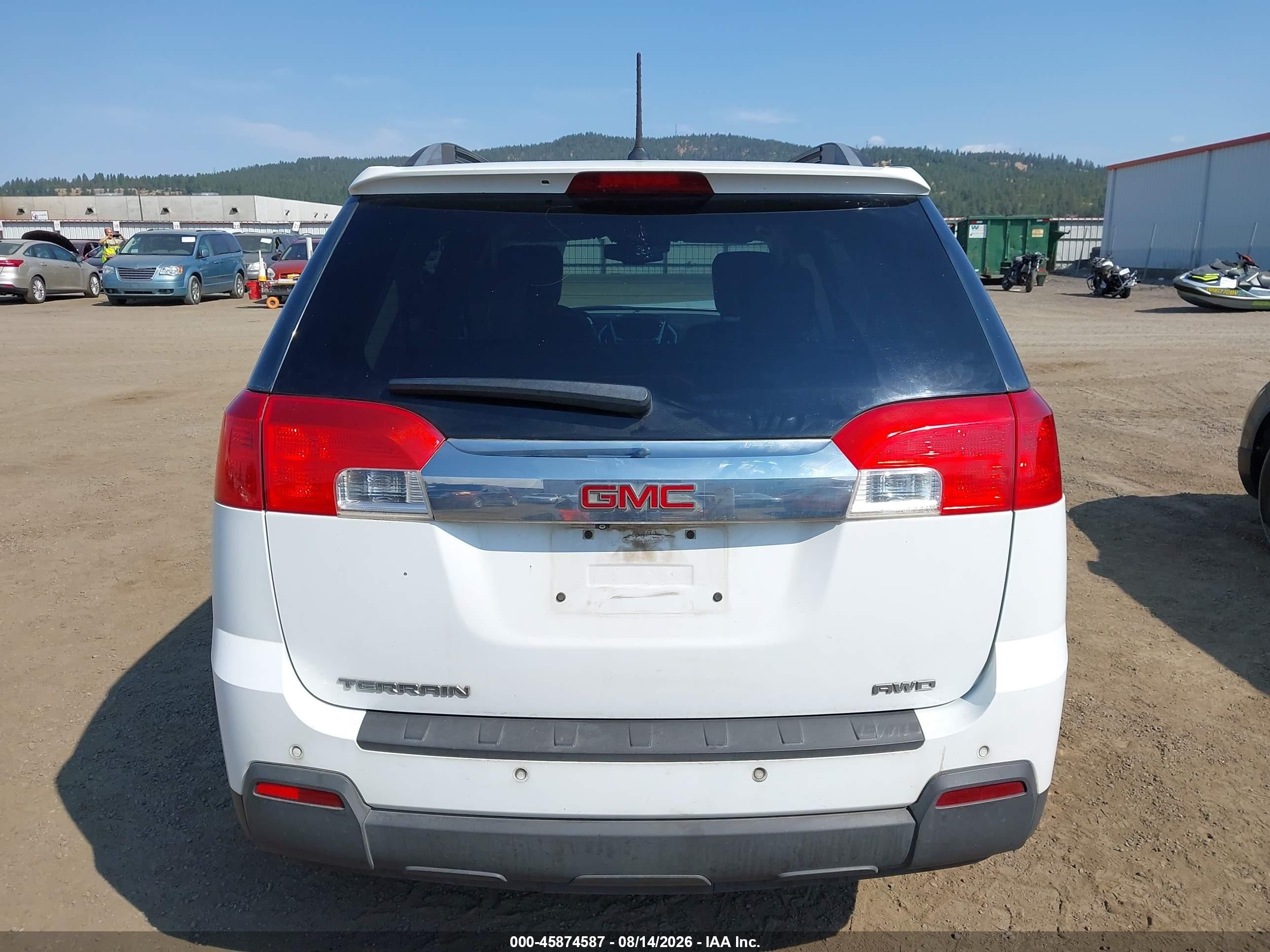2014 Gmc Terrain Slt-1 White vin: 2GKFLXEK5E6310782