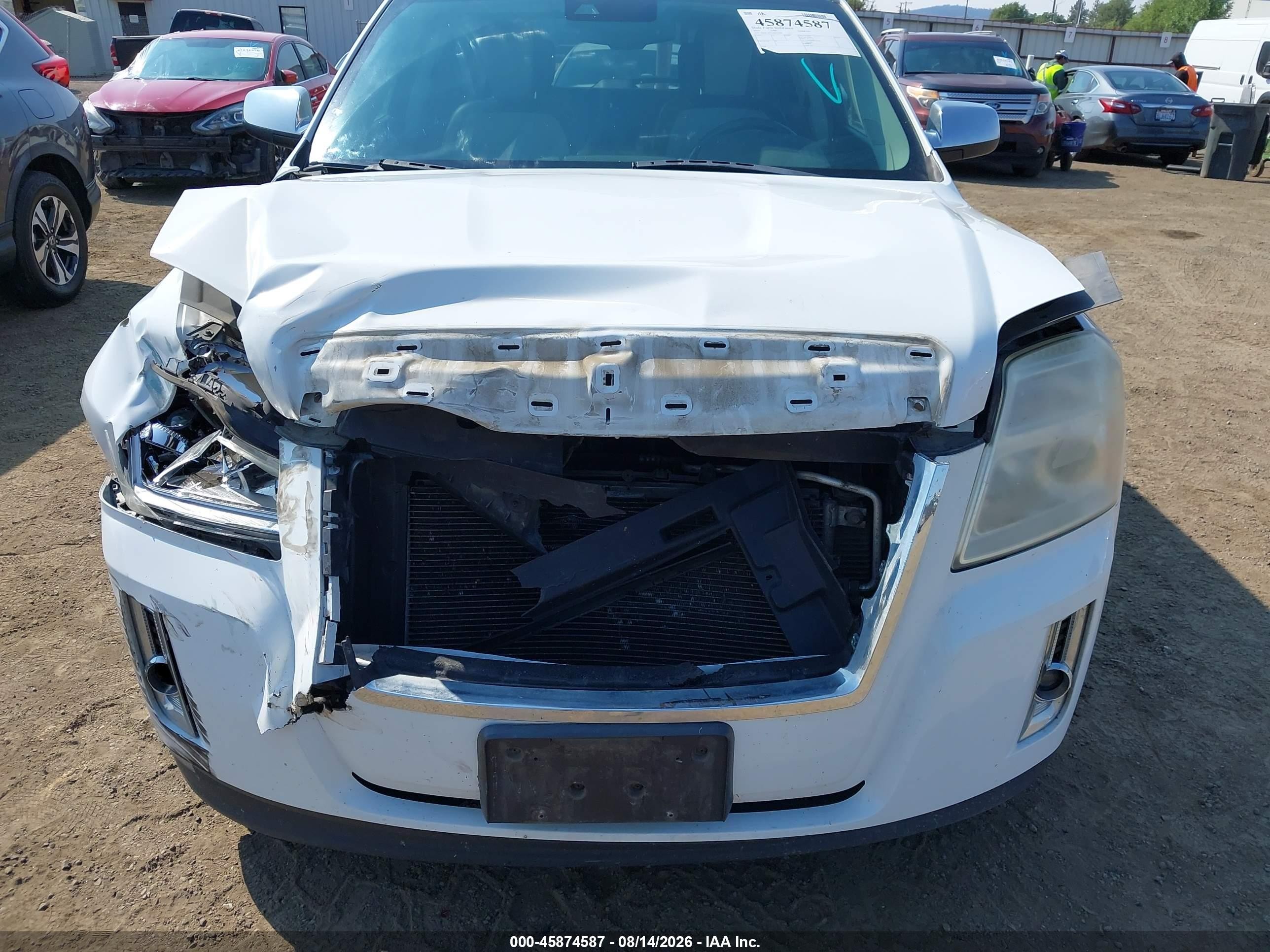 2014 Gmc Terrain Slt-1 White vin: 2GKFLXEK5E6310782