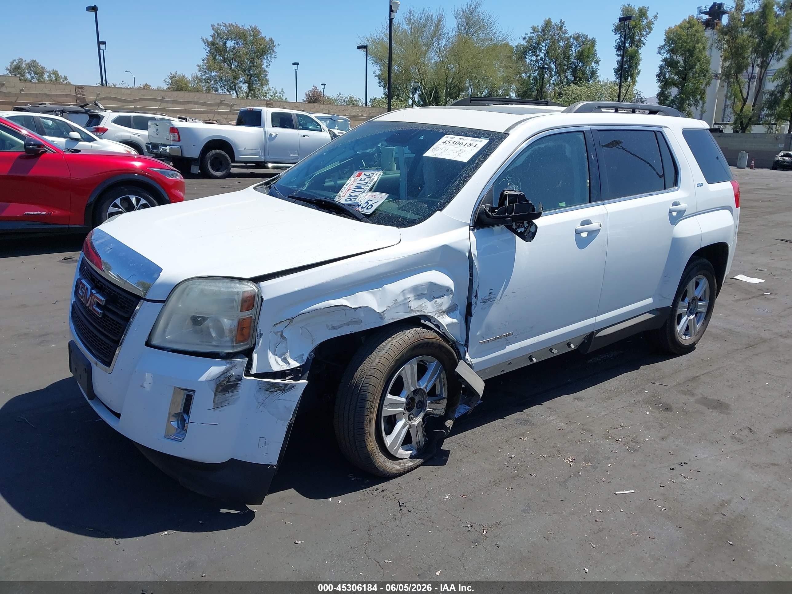 2015 Gmc Terrain Slt-1 White vin: 2GKFLXEK5F6370322