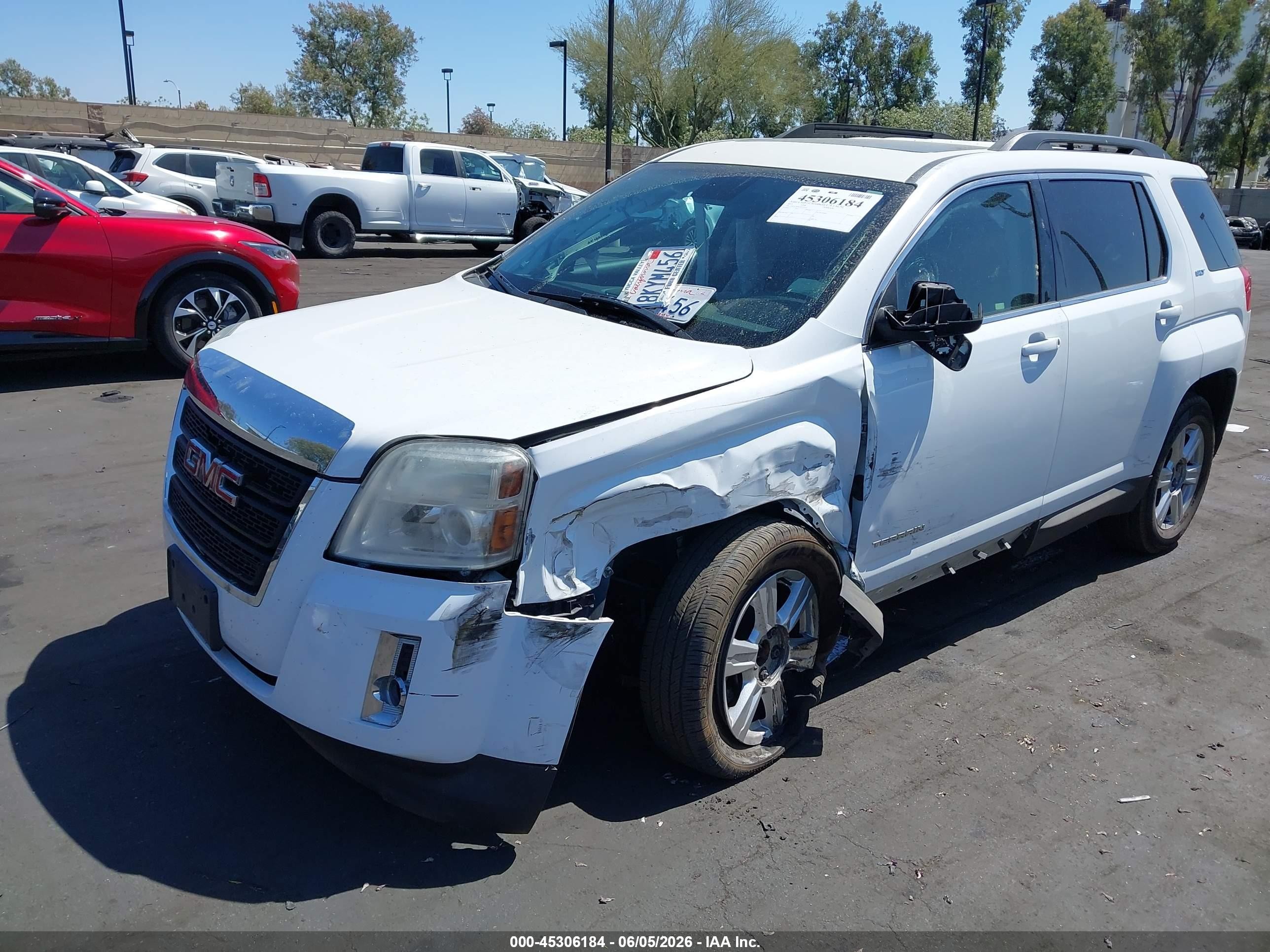 2015 Gmc Terrain Slt-1 White vin: 2GKFLXEK5F6370322