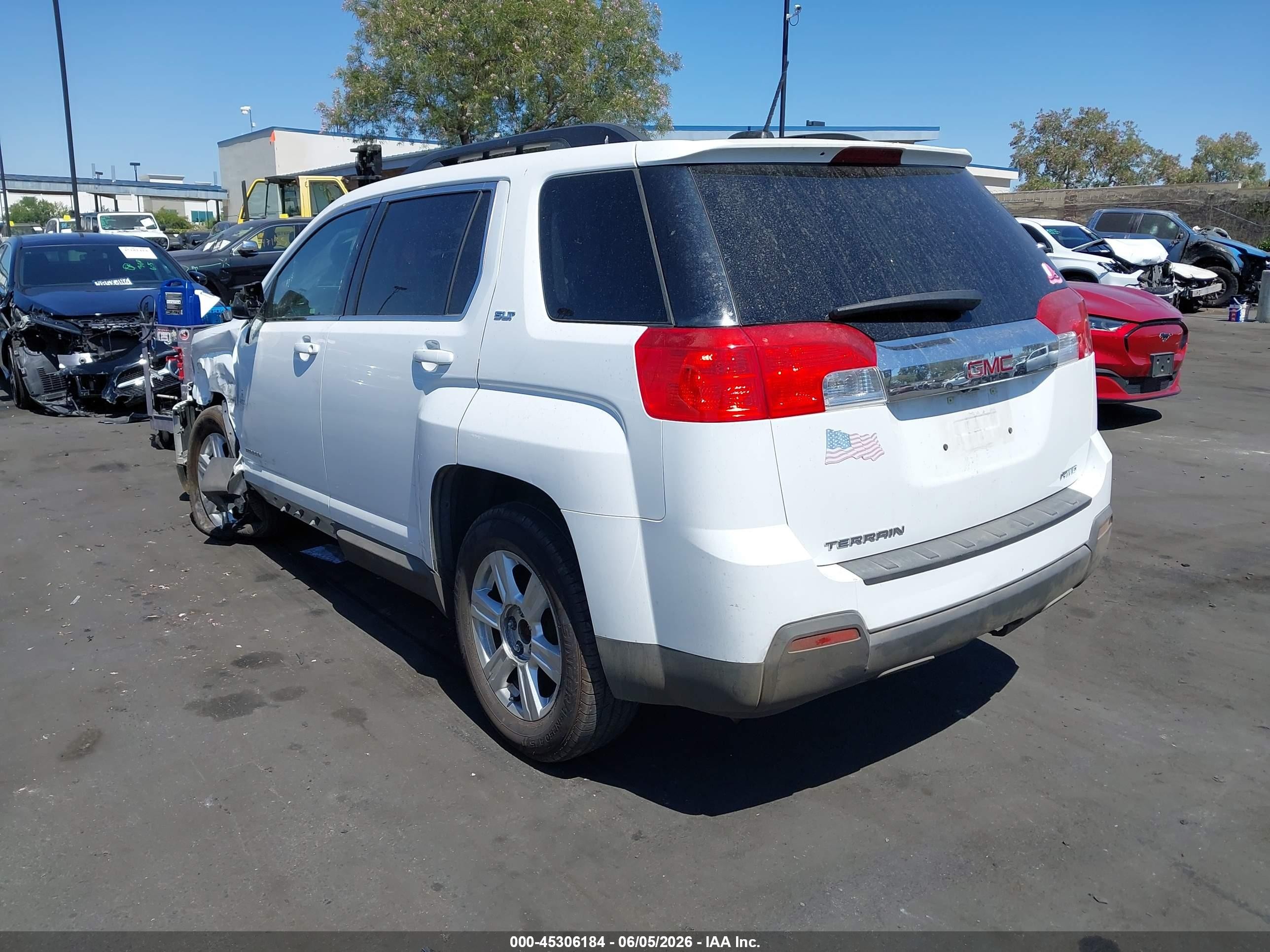 2015 Gmc Terrain Slt-1 White vin: 2GKFLXEK5F6370322