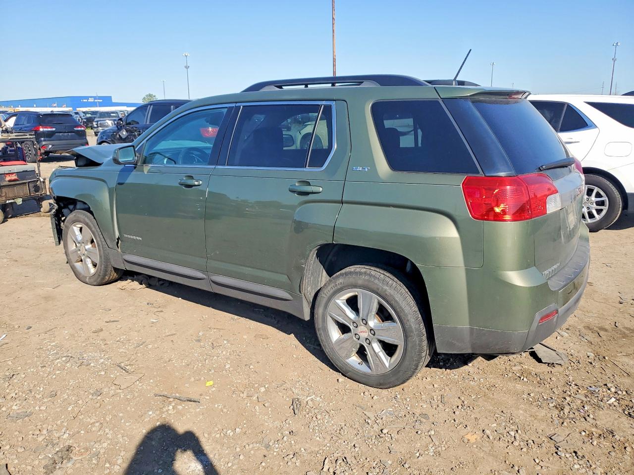 2015 Gmc Terrain Slt Green vin: 2GKFLXEK6F6192730