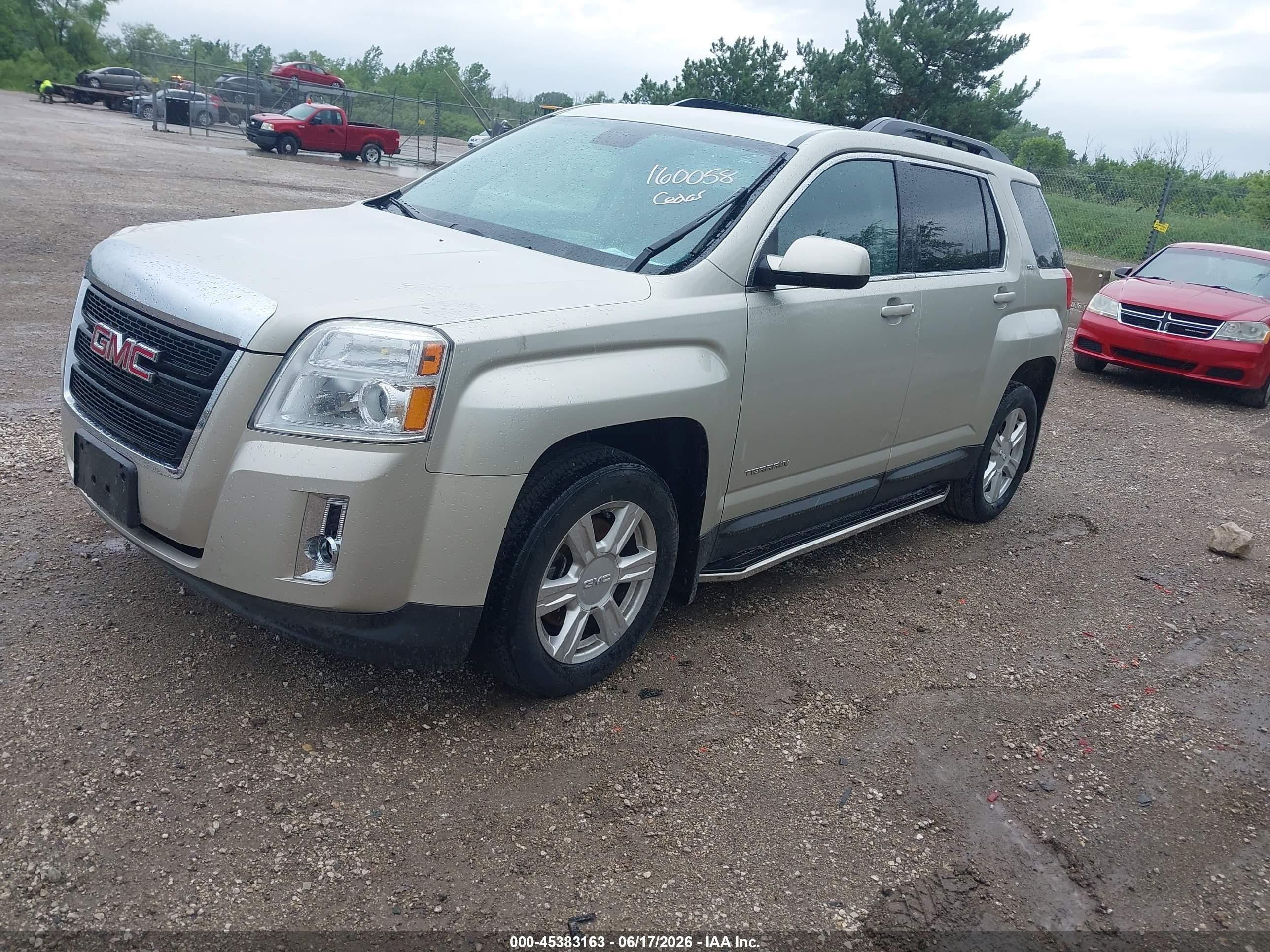 2014 Gmc Terrain Slt-1 Champagne vin: 2GKFLXEK7E6160058