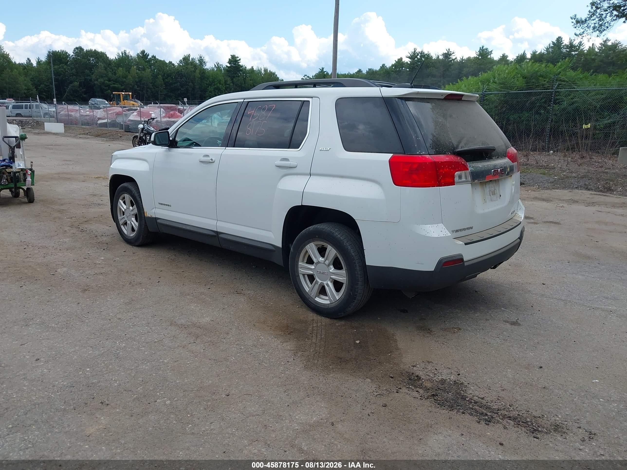 2015 Gmc Terrain Slt-1 White vin: 2GKFLXEK7F6161681