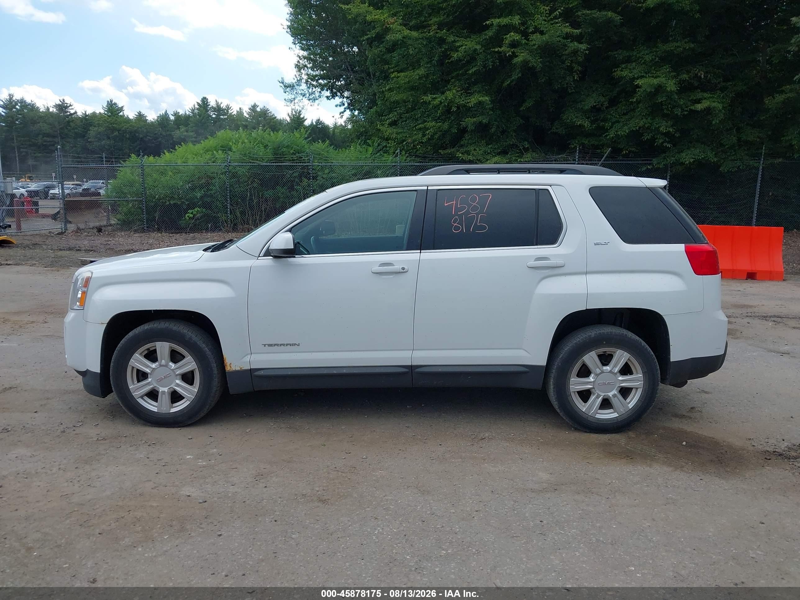 2015 Gmc Terrain Slt-1 White vin: 2GKFLXEK7F6161681