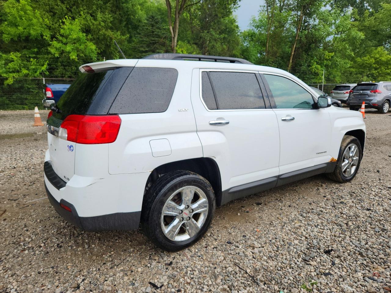 2015 Gmc Terrain Slt White vin: 2GKFLXEK7F6420217