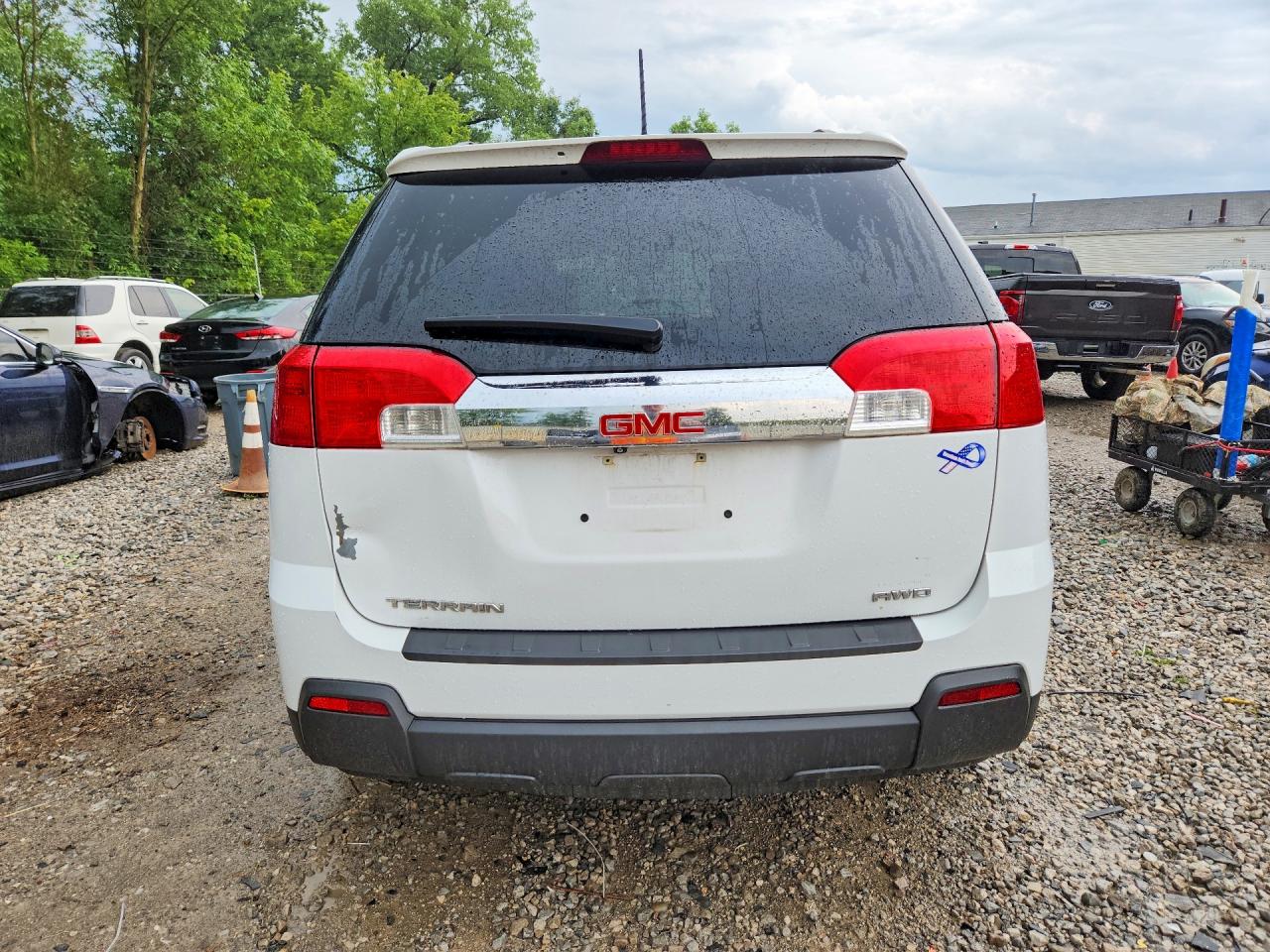 2015 Gmc Terrain Slt White vin: 2GKFLXEK7F6420217
