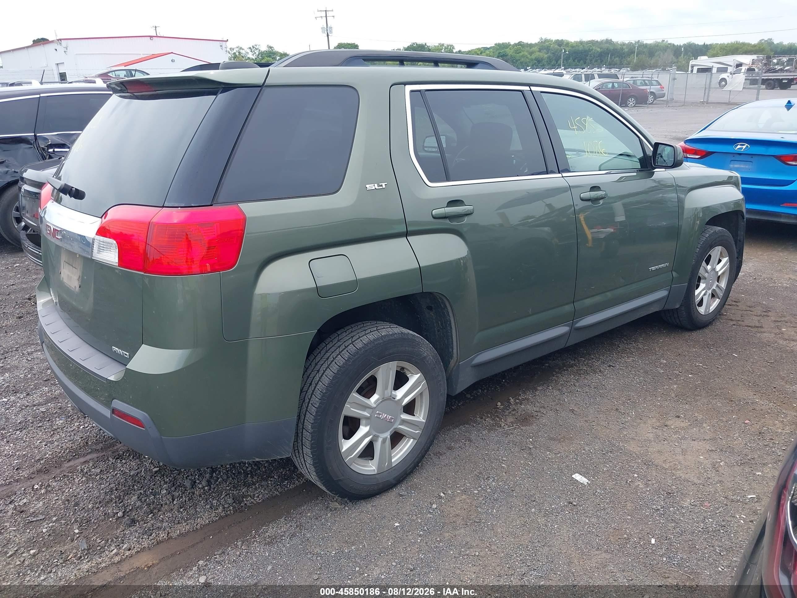 2015 Gmc Terrain Slt-1 Green vin: 2GKFLXEK8F6176206