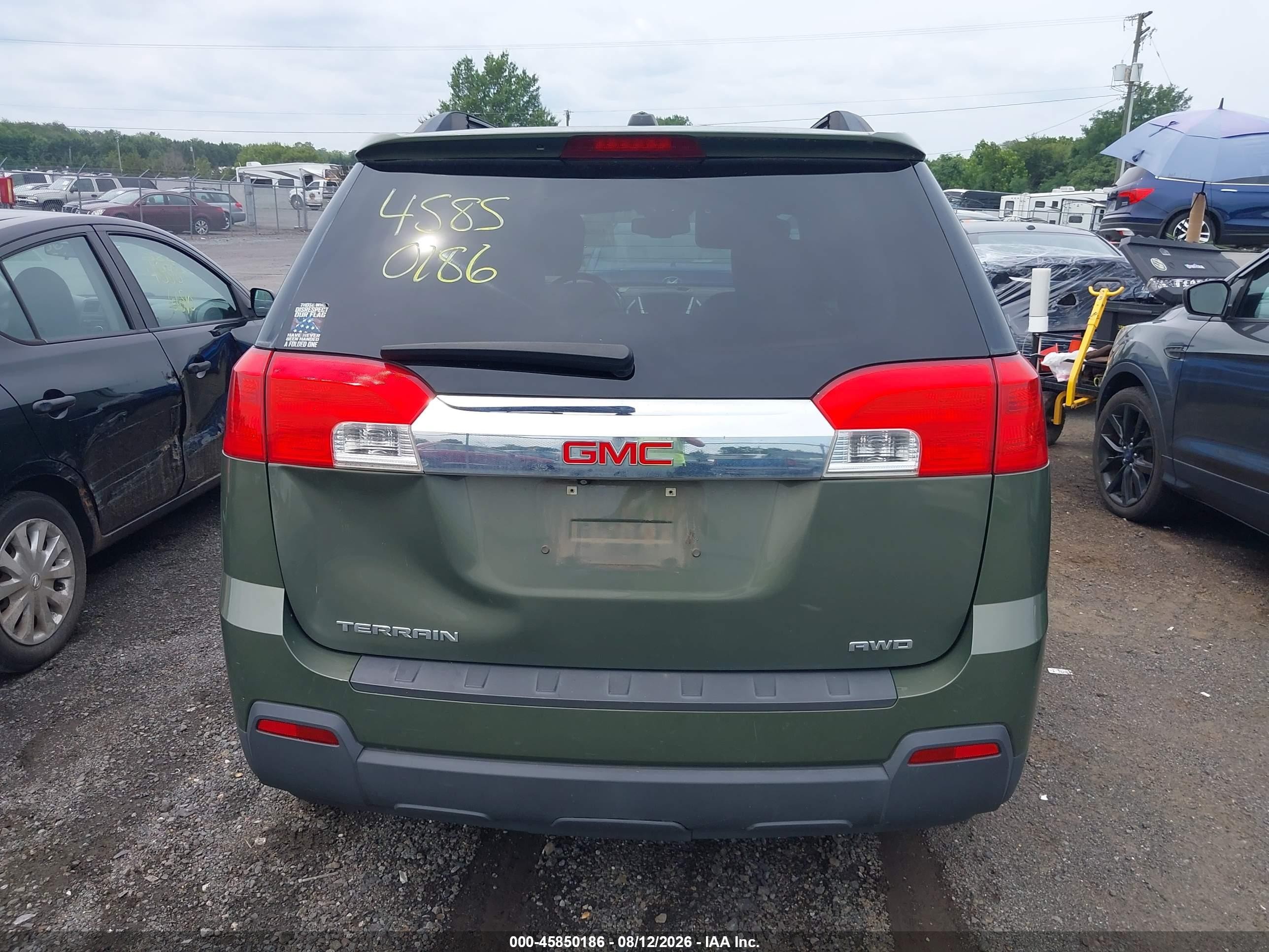 2015 Gmc Terrain Slt-1 Green vin: 2GKFLXEK8F6176206