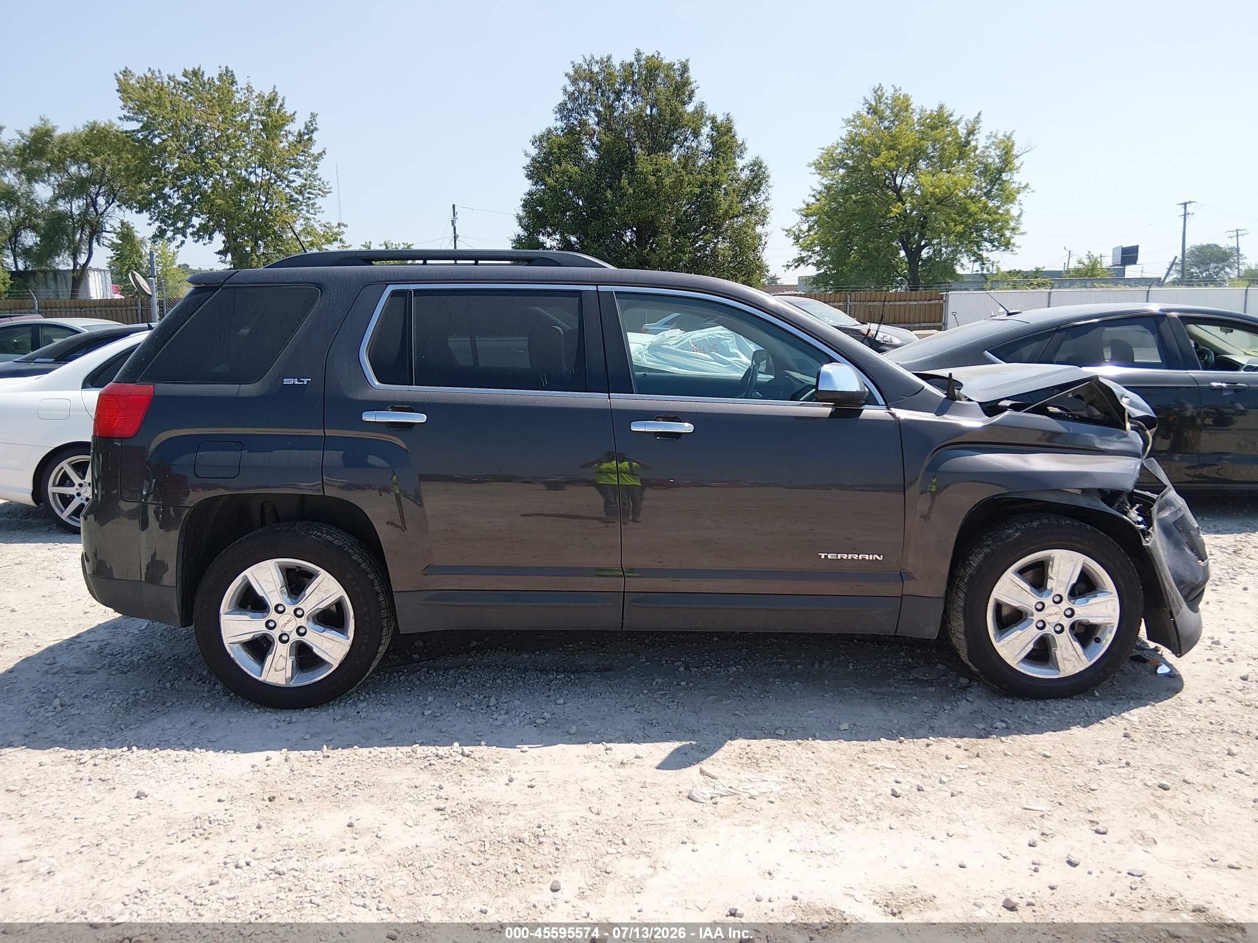 2015 Gmc Terrain Slt-1 Gray vin: 2GKFLXEK8F6302838