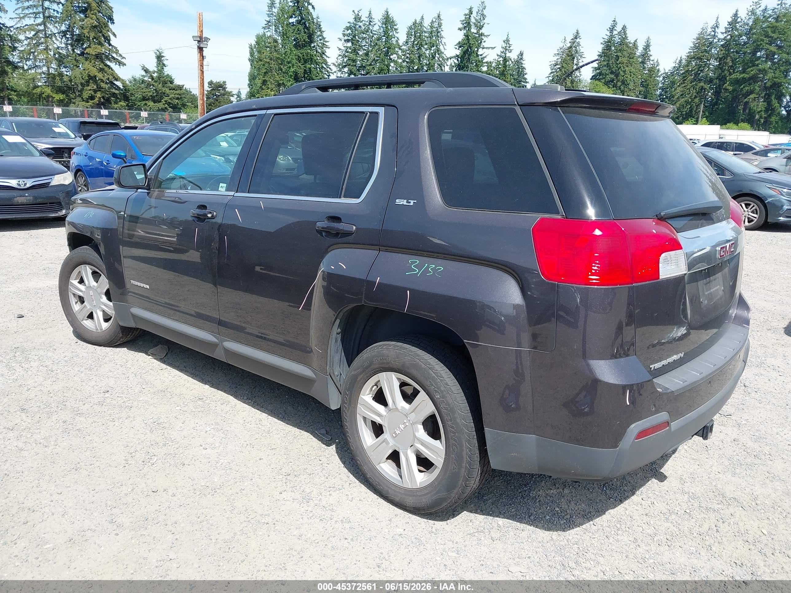 2015 Gmc Terrain Slt-1 Black vin: 2GKFLXEK8F6423434