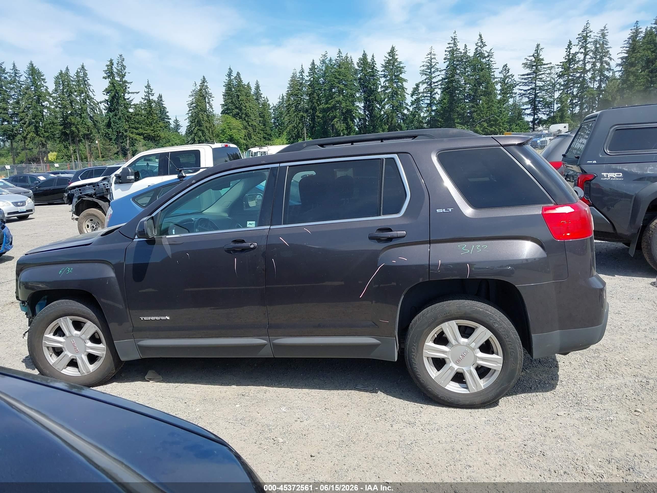 2015 Gmc Terrain Slt-1 Black vin: 2GKFLXEK8F6423434