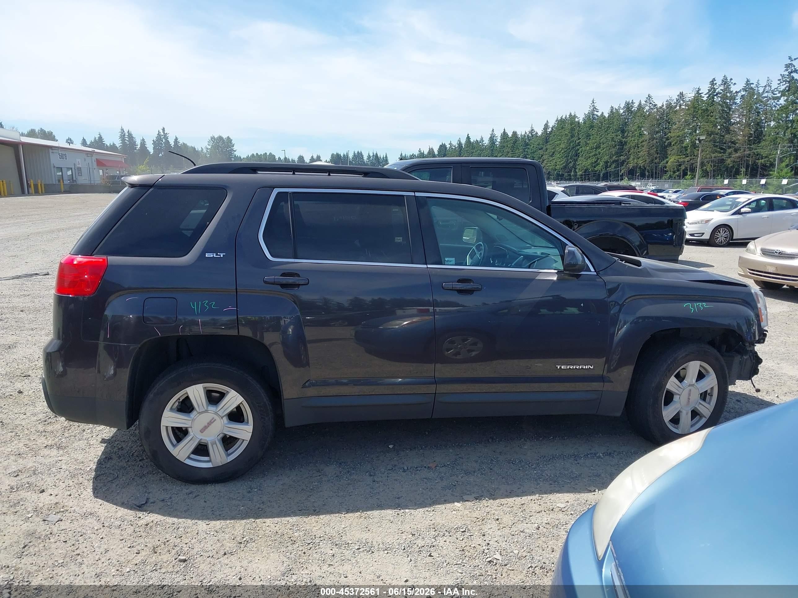 2015 Gmc Terrain Slt-1 Black vin: 2GKFLXEK8F6423434