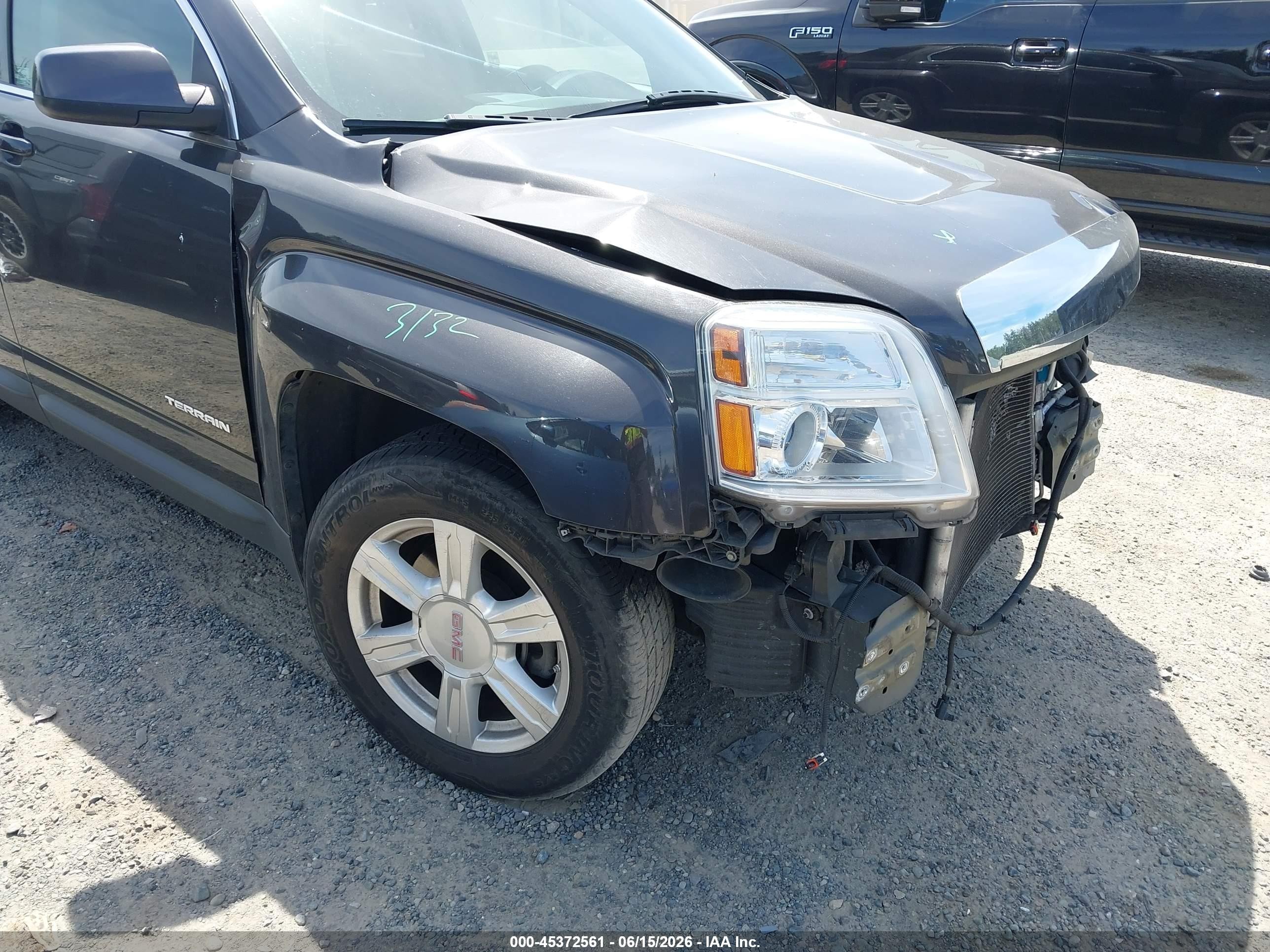 2015 Gmc Terrain Slt-1 Black vin: 2GKFLXEK8F6423434
