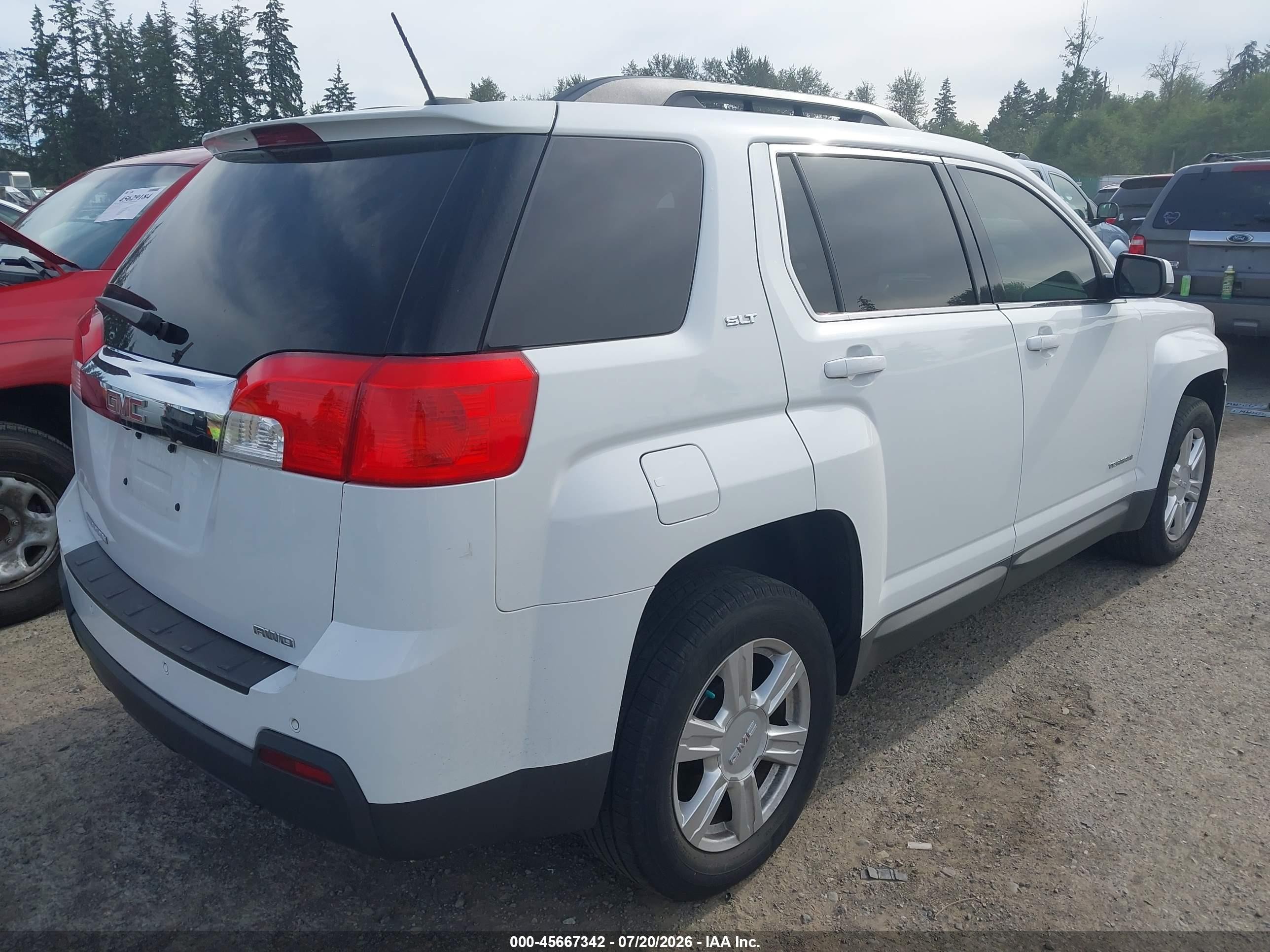2015 Gmc Terrain Slt-1 White vin: 2GKFLXEK9F6200349