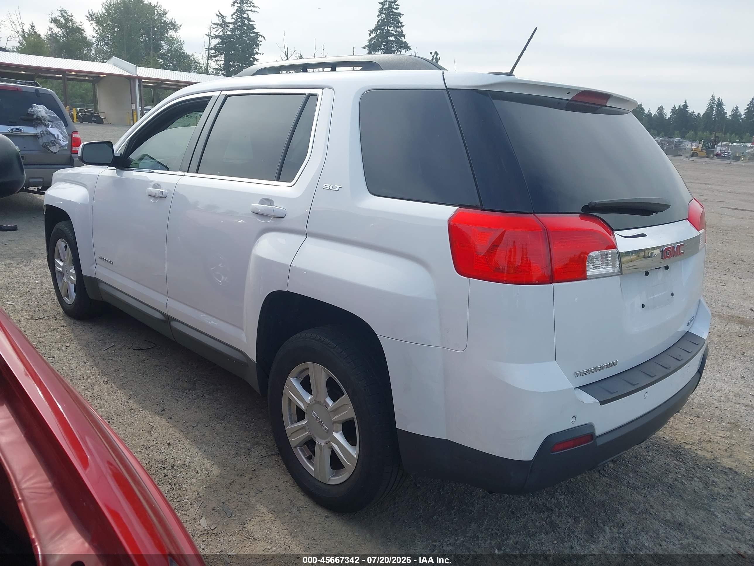 2015 Gmc Terrain Slt-1 White vin: 2GKFLXEK9F6200349