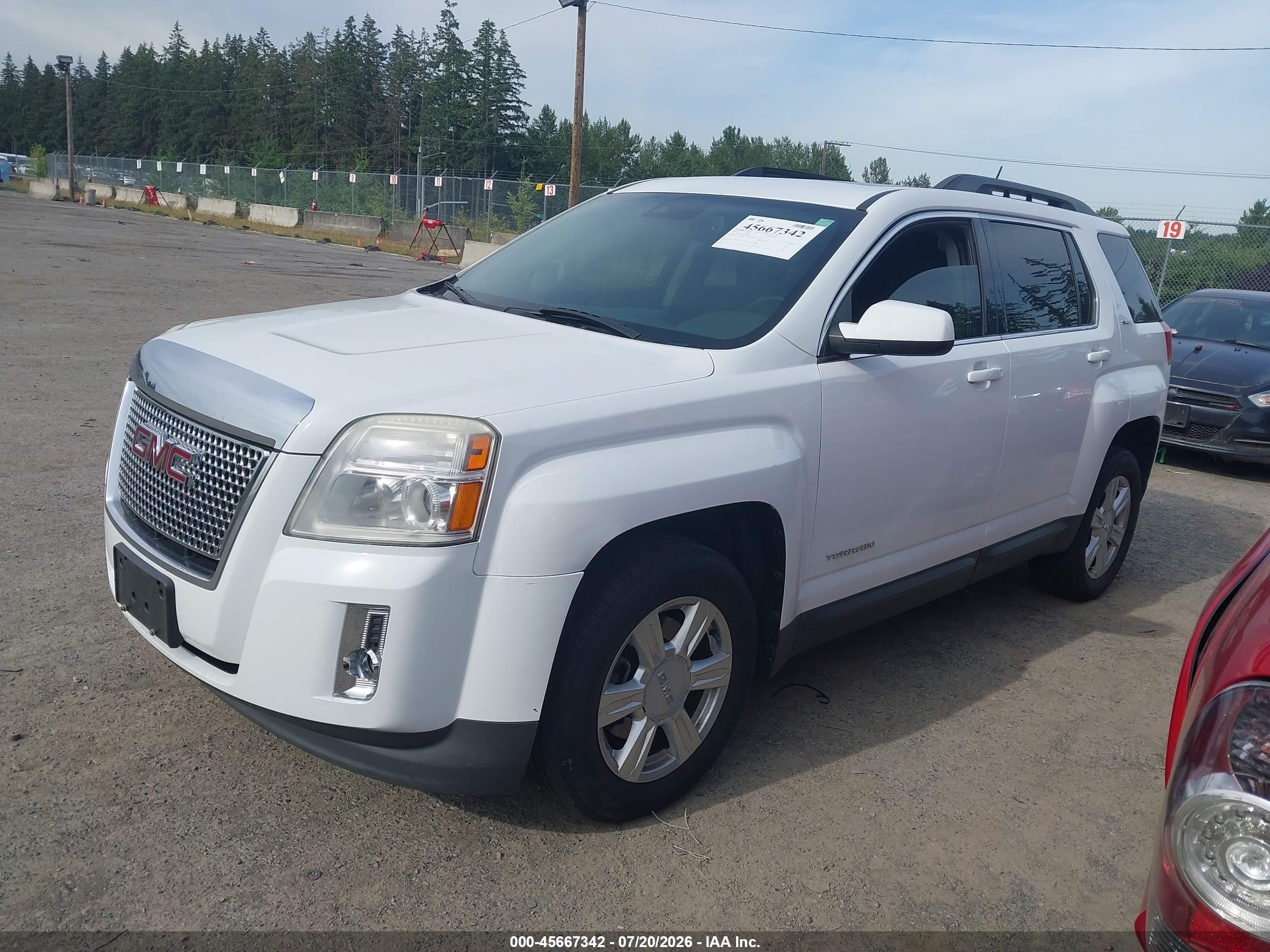 2015 Gmc Terrain Slt-1 White vin: 2GKFLXEK9F6200349