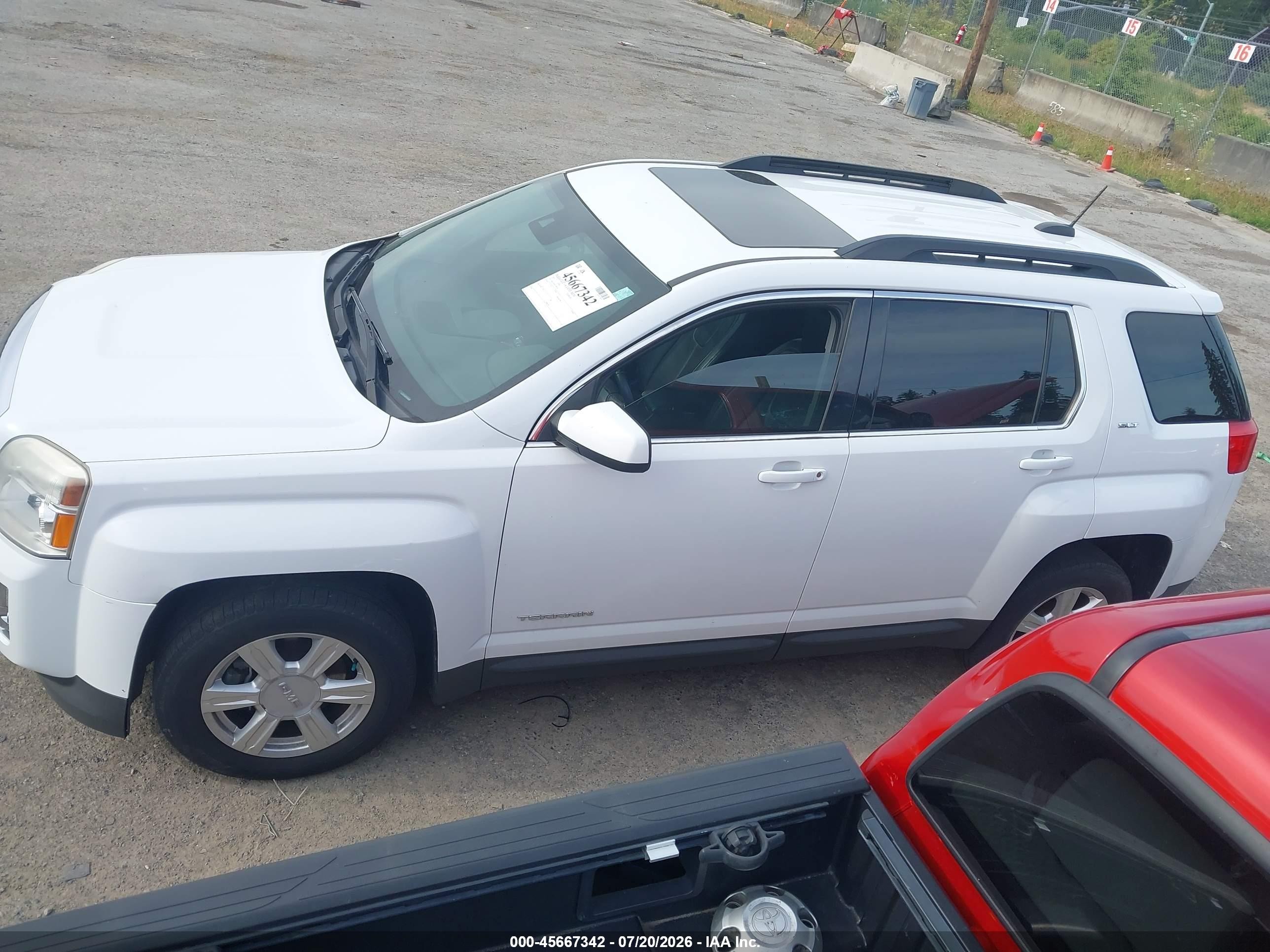 2015 Gmc Terrain Slt-1 White vin: 2GKFLXEK9F6200349