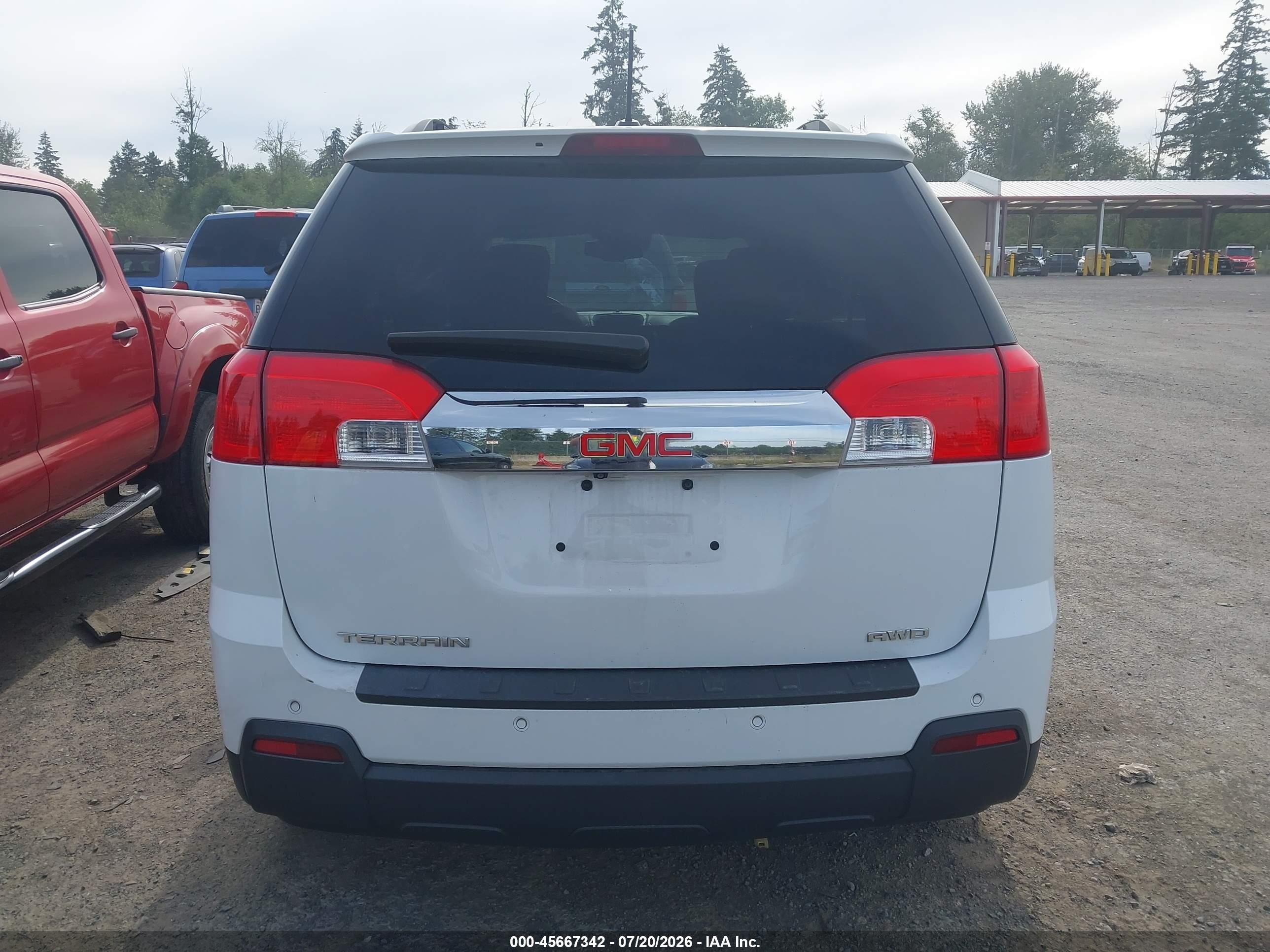 2015 Gmc Terrain Slt-1 White vin: 2GKFLXEK9F6200349