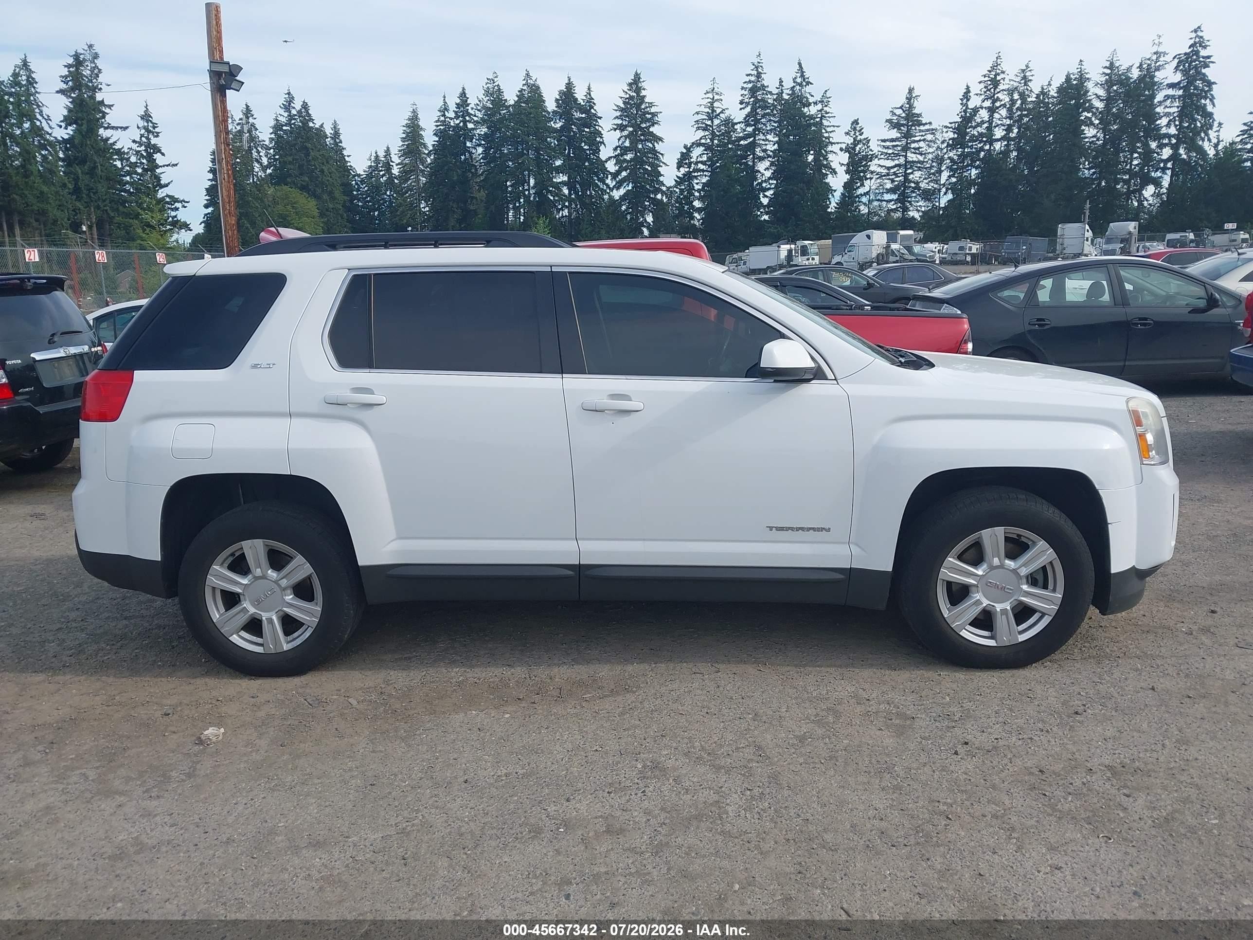 2015 Gmc Terrain Slt-1 White vin: 2GKFLXEK9F6200349