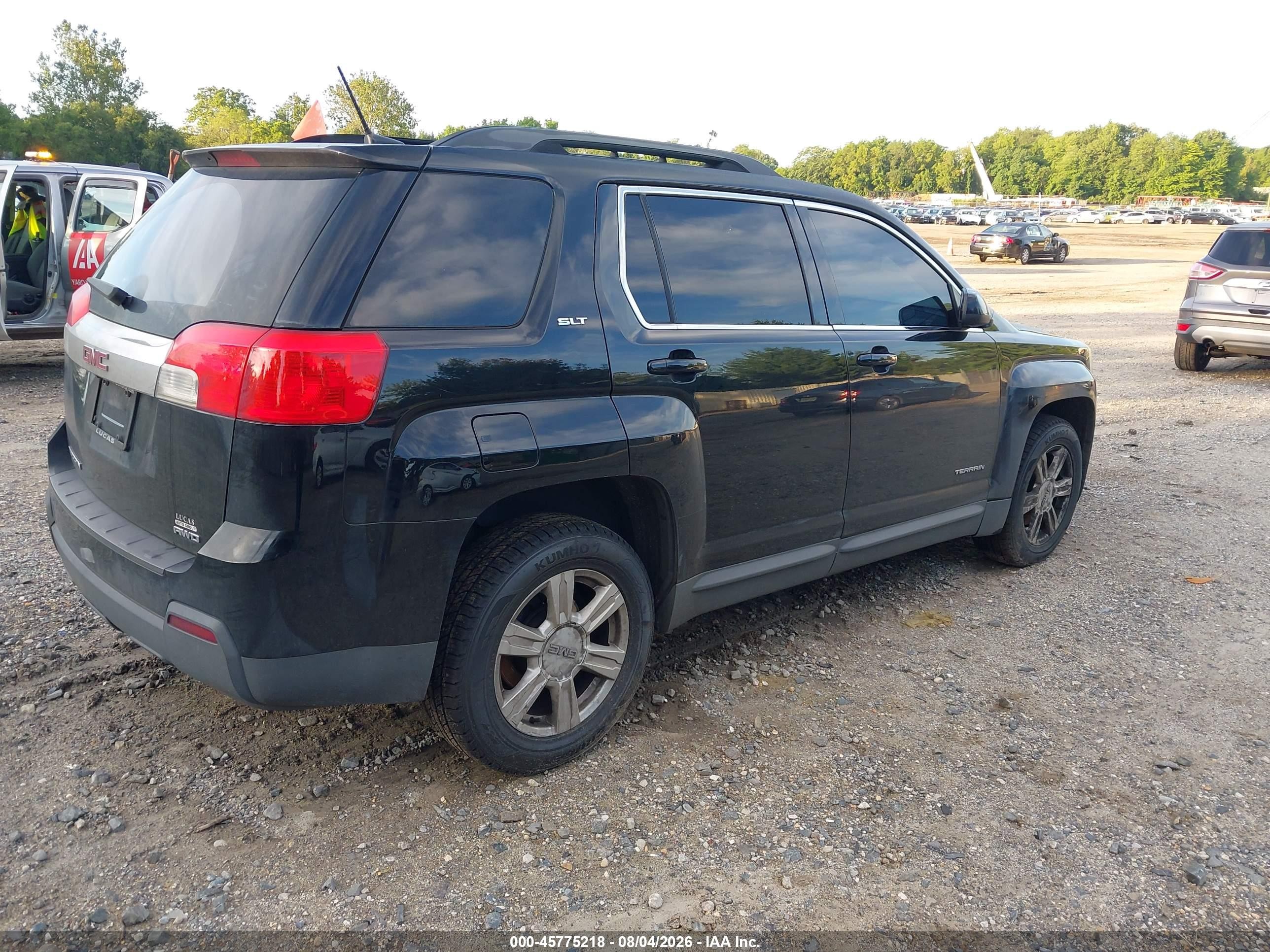 2014 Gmc Terrain Slt-1 Black vin: 2GKFLXEKXE6283367