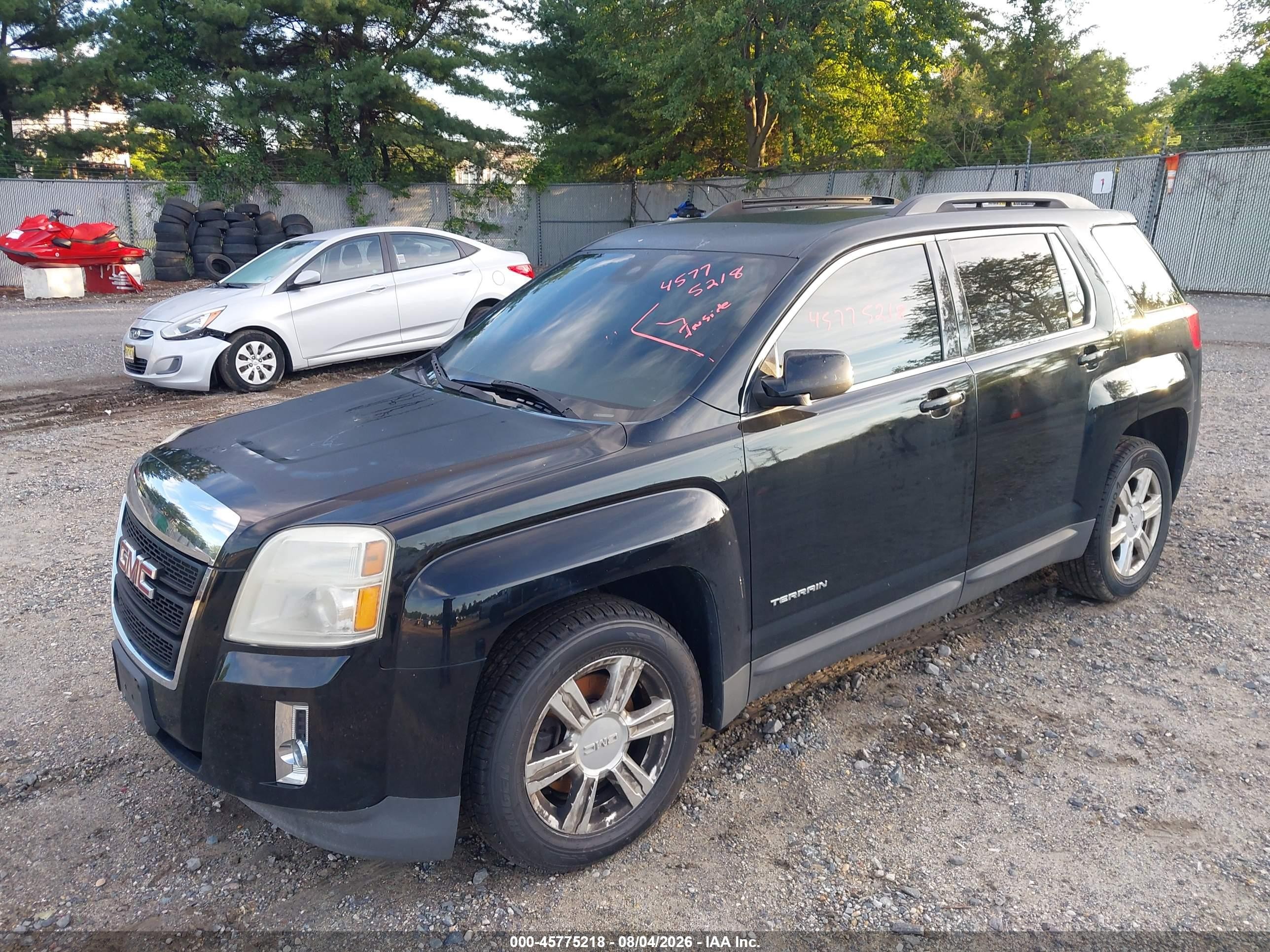 2014 Gmc Terrain Slt-1 Black vin: 2GKFLXEKXE6283367