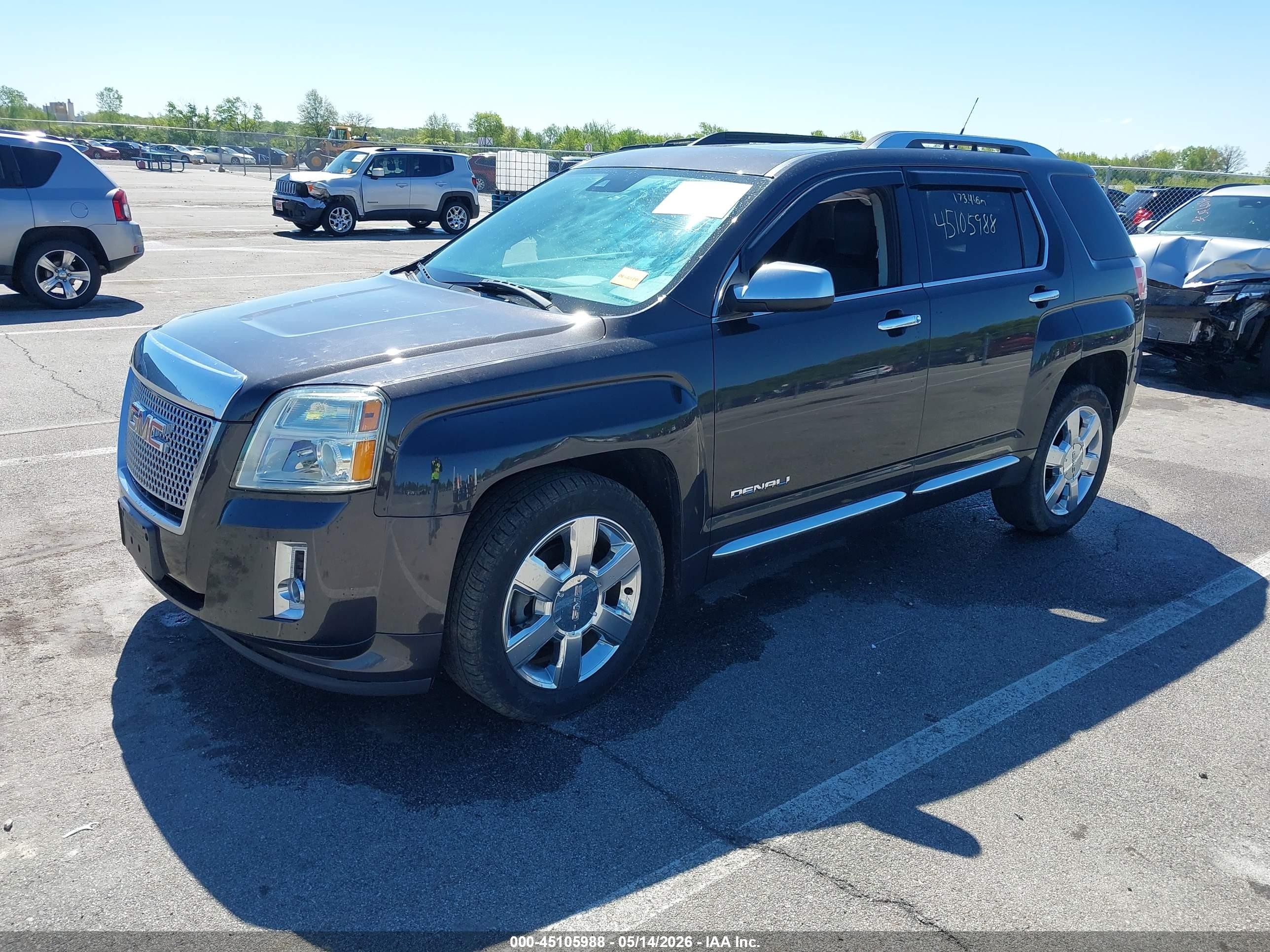 2013 Gmc Terrain Denali Black vin: 2GKFLYE32D6152687