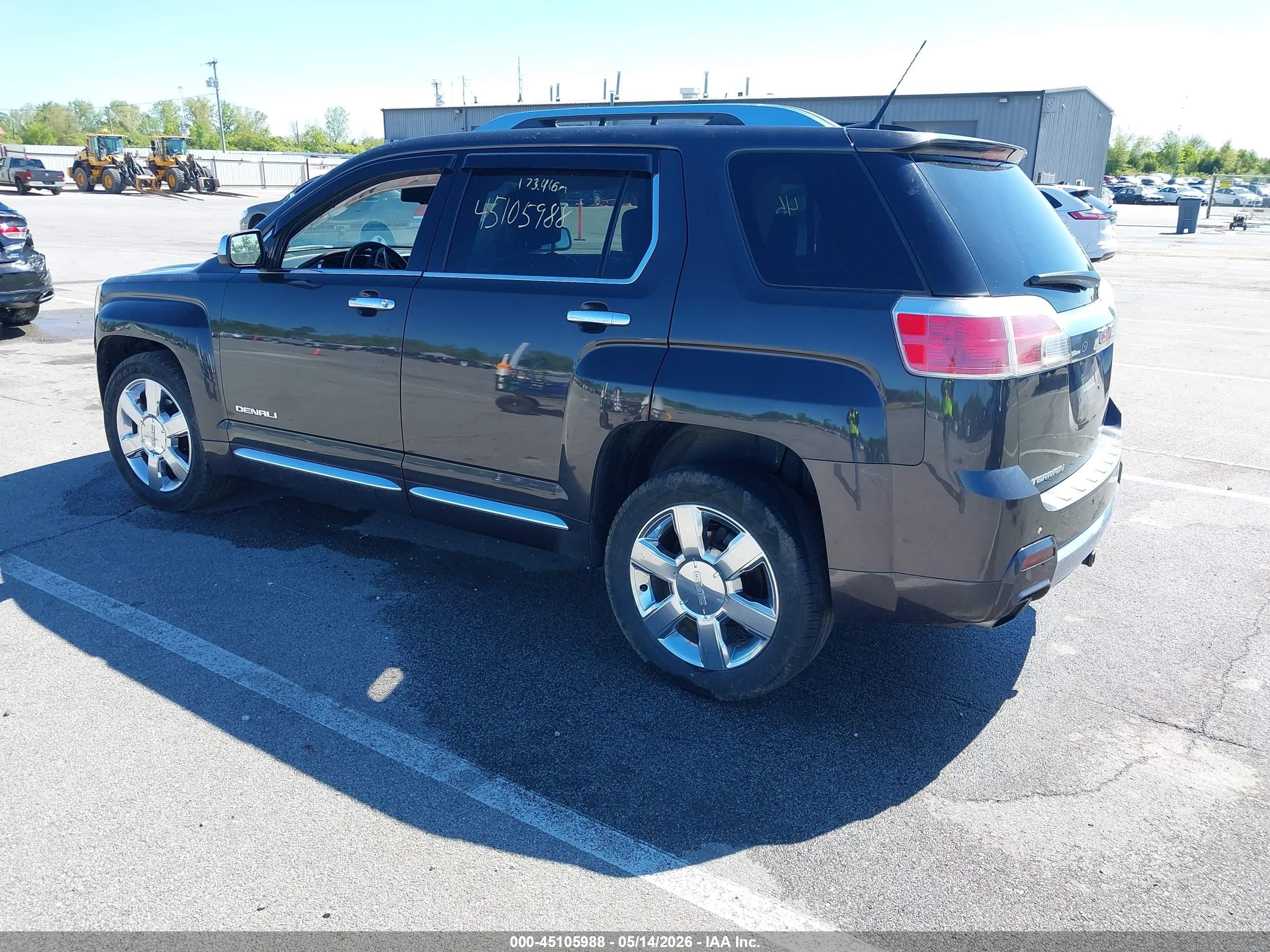 2013 Gmc Terrain Denali Black vin: 2GKFLYE32D6152687