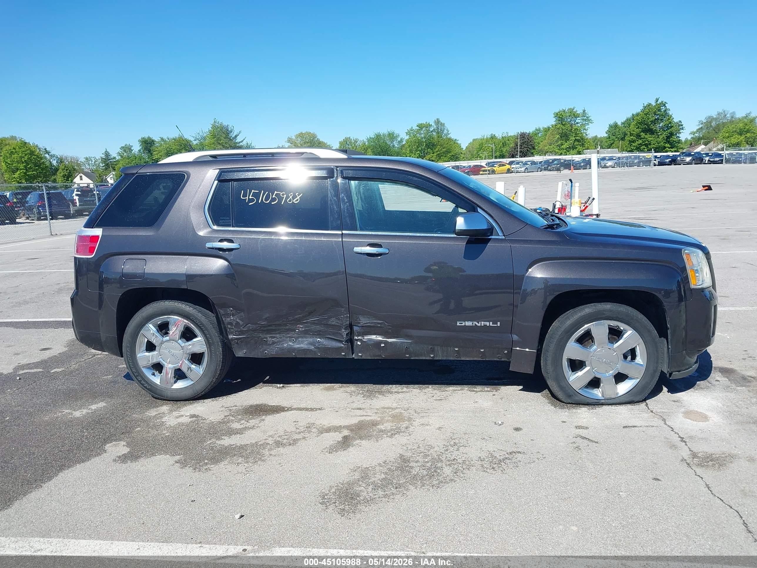 2013 Gmc Terrain Denali Black vin: 2GKFLYE32D6152687