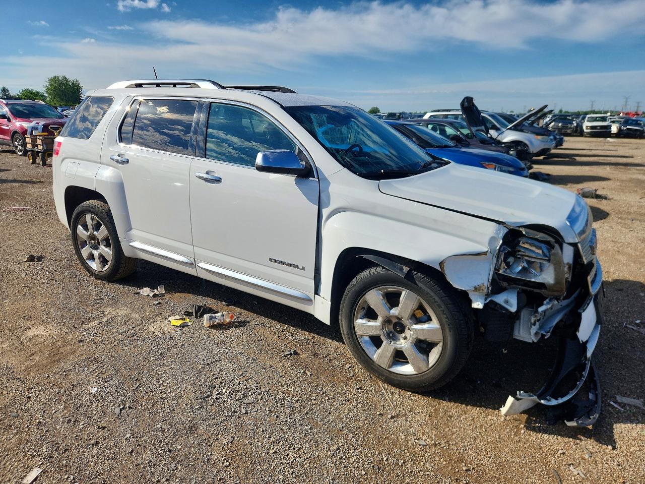 2013 Gmc Terrain Denali White vin: 2GKFLYE32D6165861