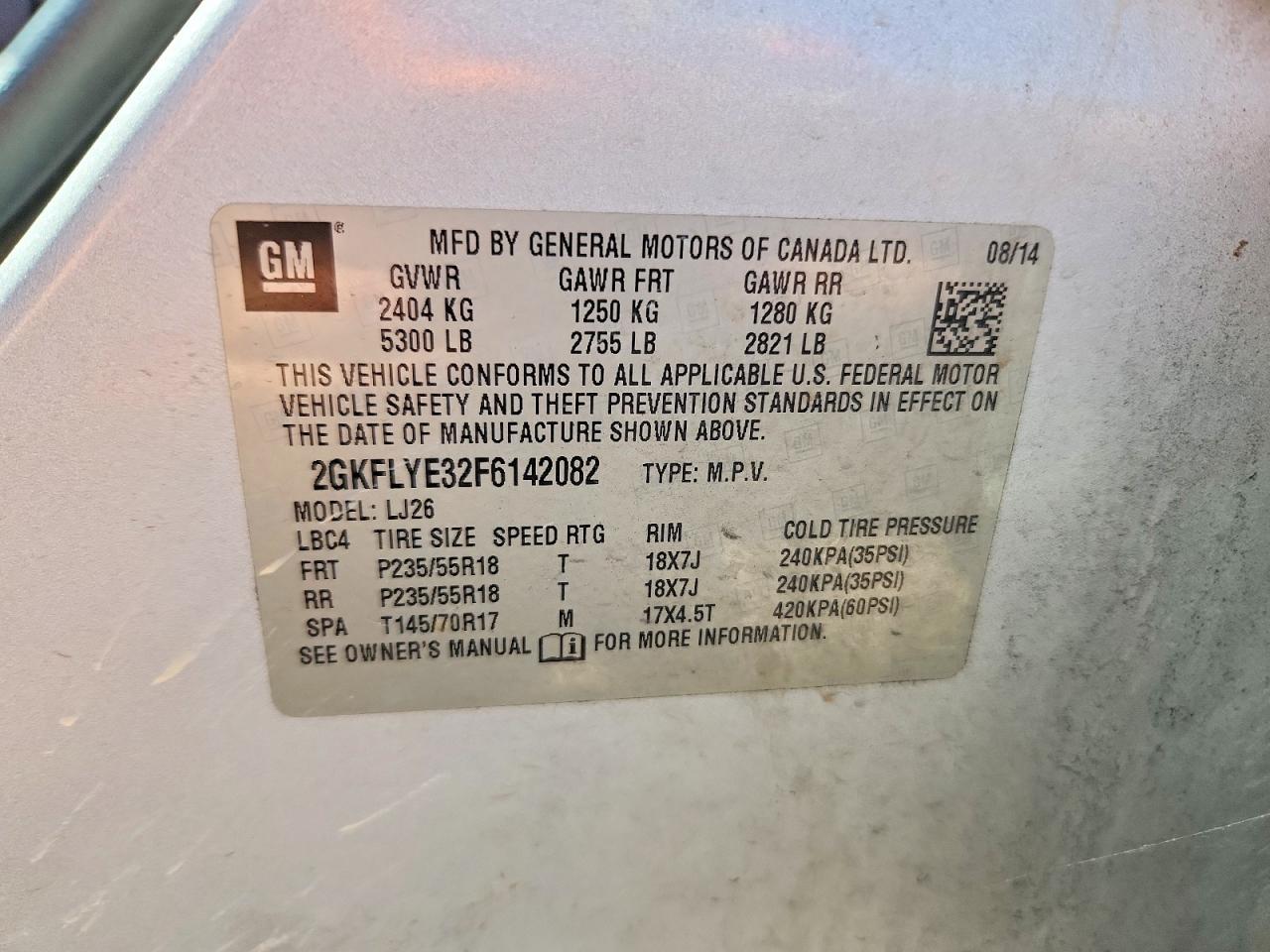2015 Gmc Terrain Slt Silver vin: 2GKFLYE32F6142082