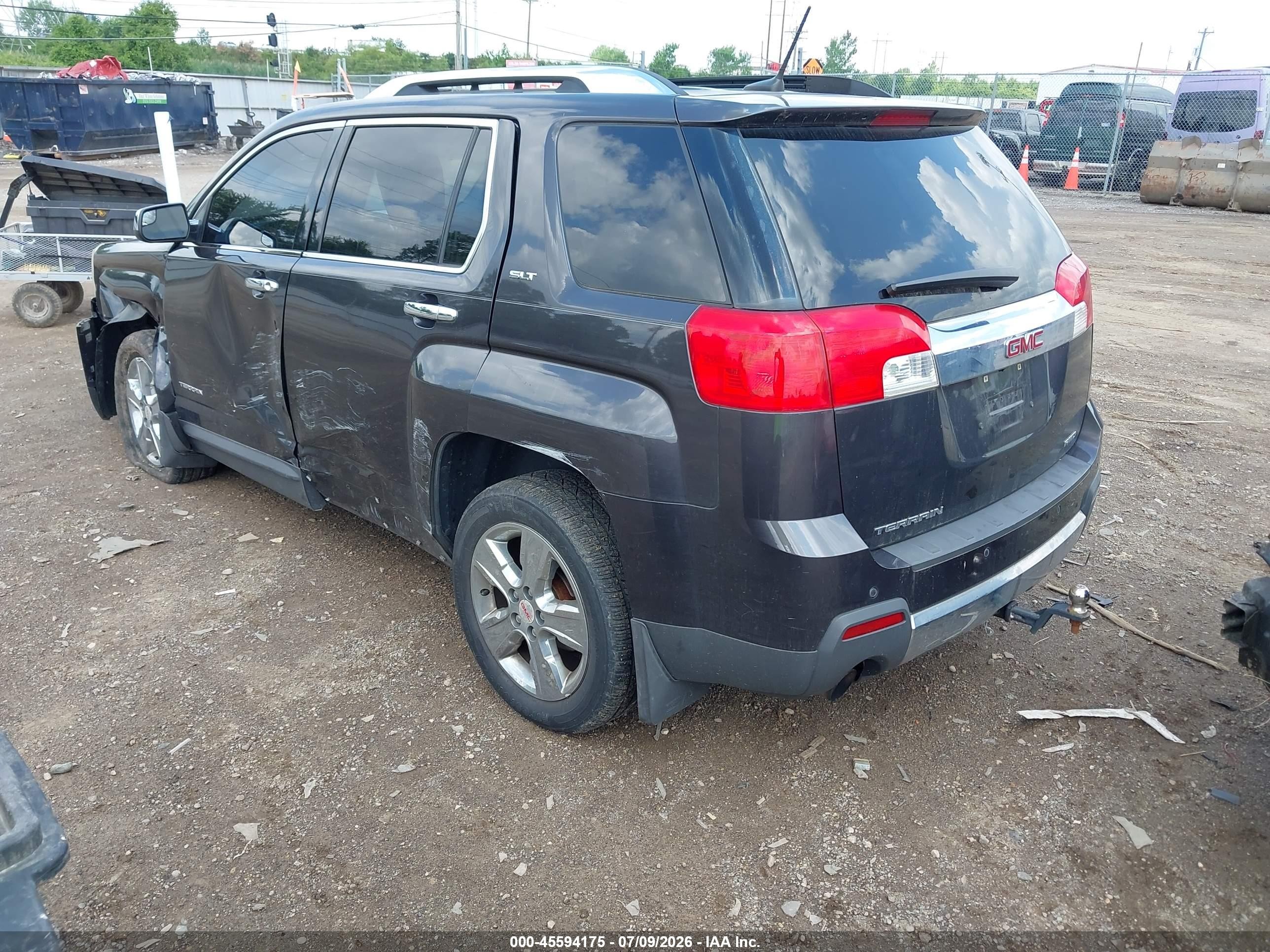 2014 Gmc Terrain Slt-2 Gray vin: 2GKFLYE33E6195887