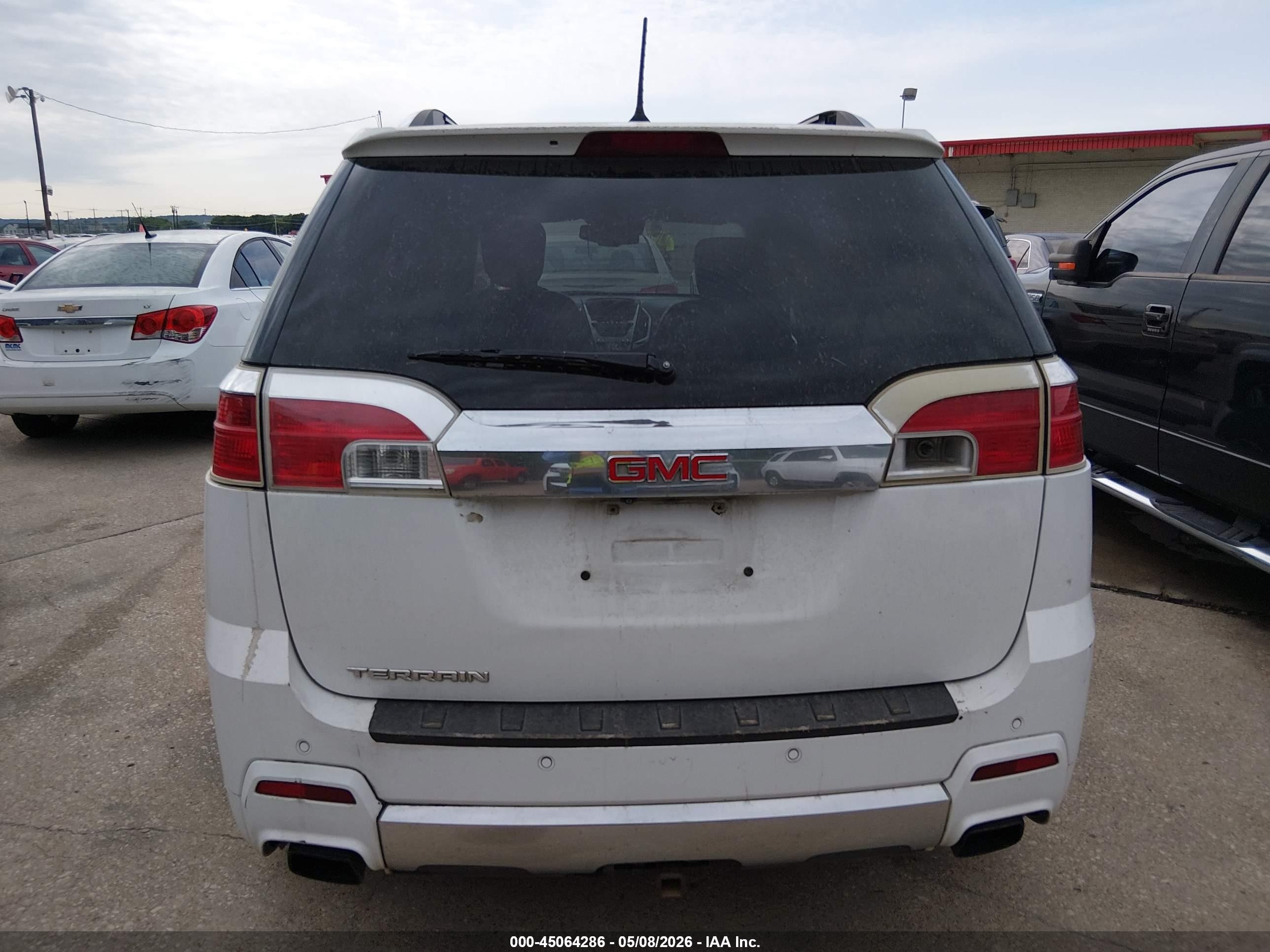 2013 Gmc Terrain Denali White vin: 2GKFLYE35D6286948