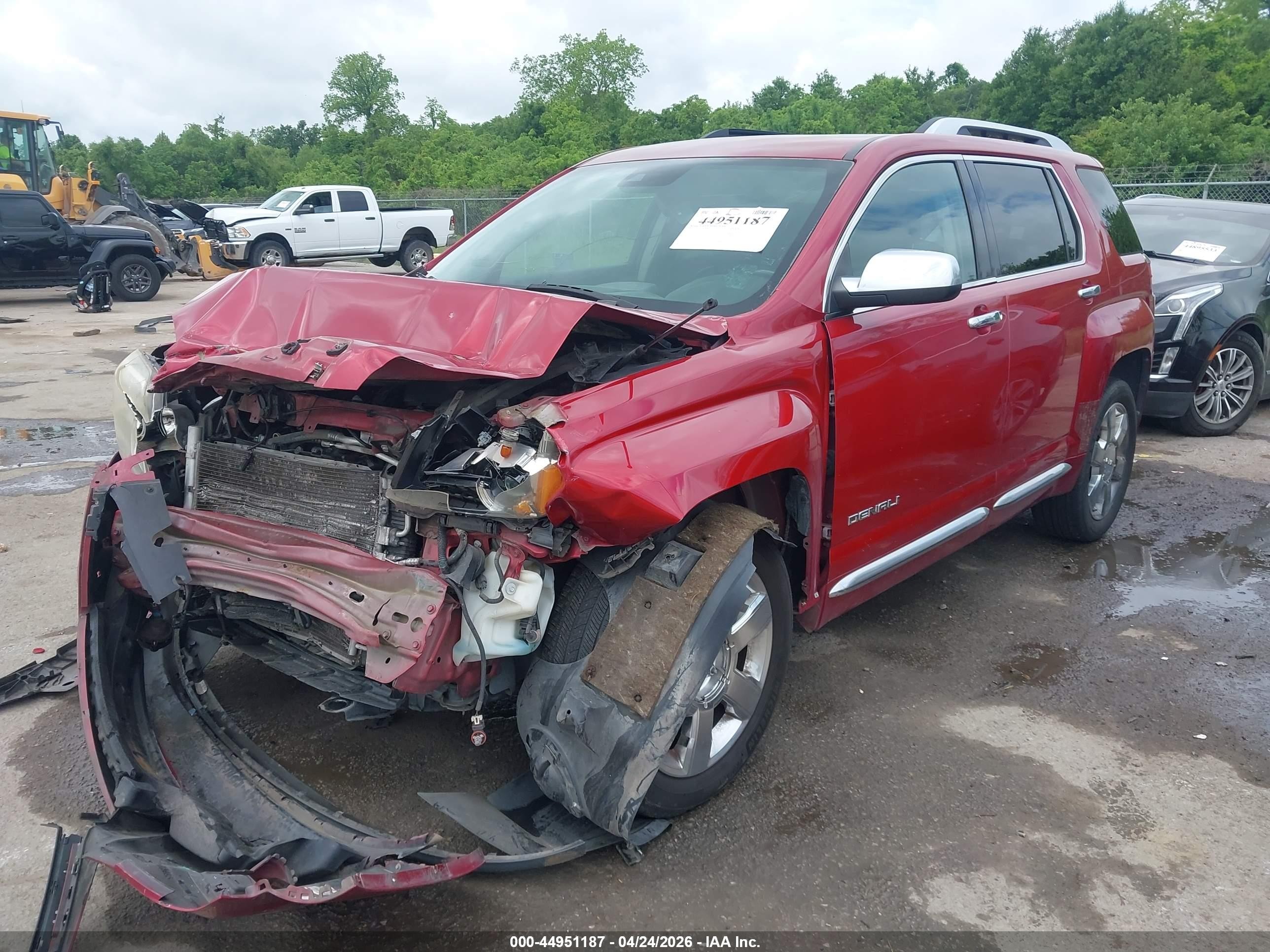 2013 Gmc Terrain Denali Red vin: 2GKFLYE37D6122407