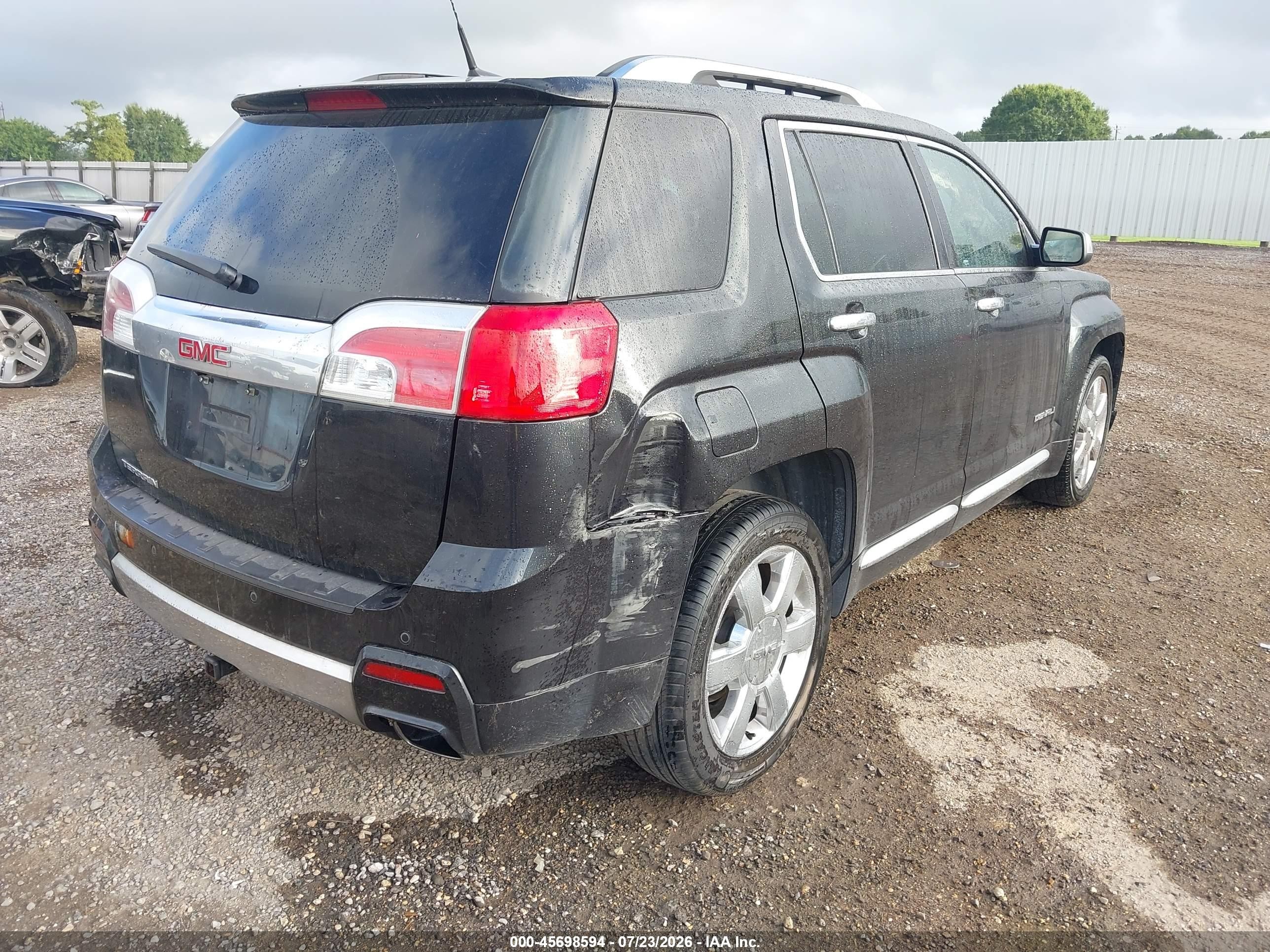 2013 Gmc Terrain Denali Black vin: 2GKFLYE37D6127137