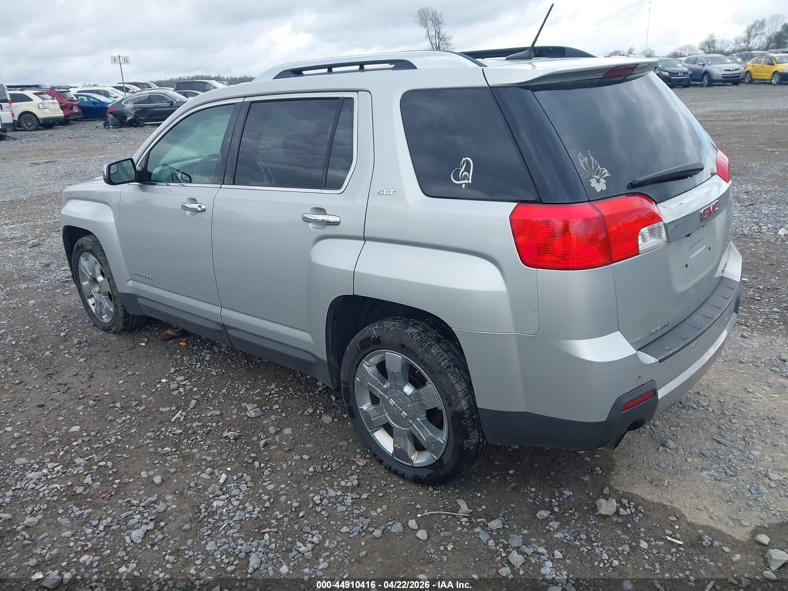 2014 Gmc Terrain Slt-2 Silver vin: 2GKFLYE37E6378757