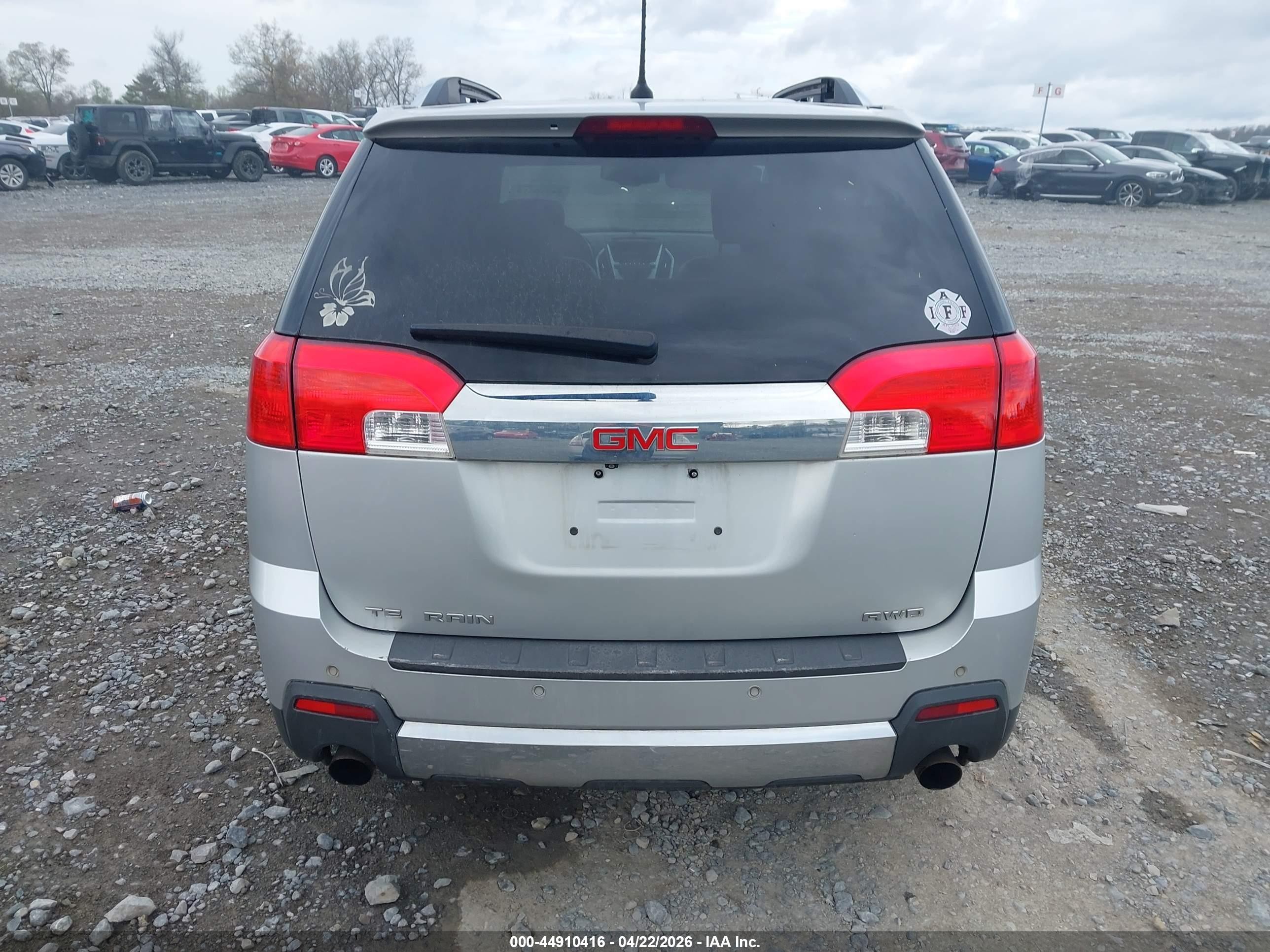 2014 Gmc Terrain Slt-2 Silver vin: 2GKFLYE37E6378757